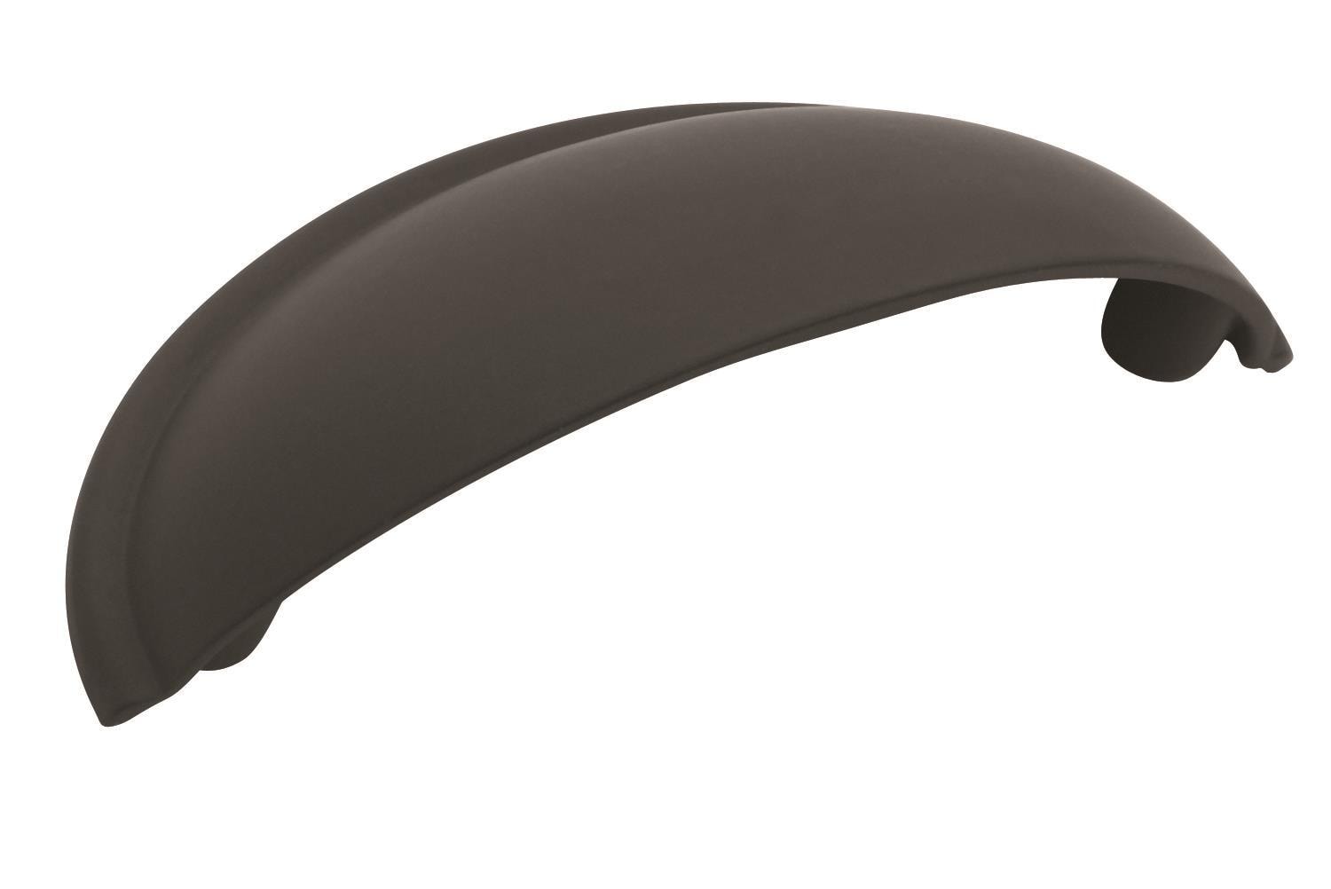 Amerock 10VMP53019FB Cup Pulls 2-1/2-in , 64mm Center to Center Matte Black Oval Cup 10 -Pack