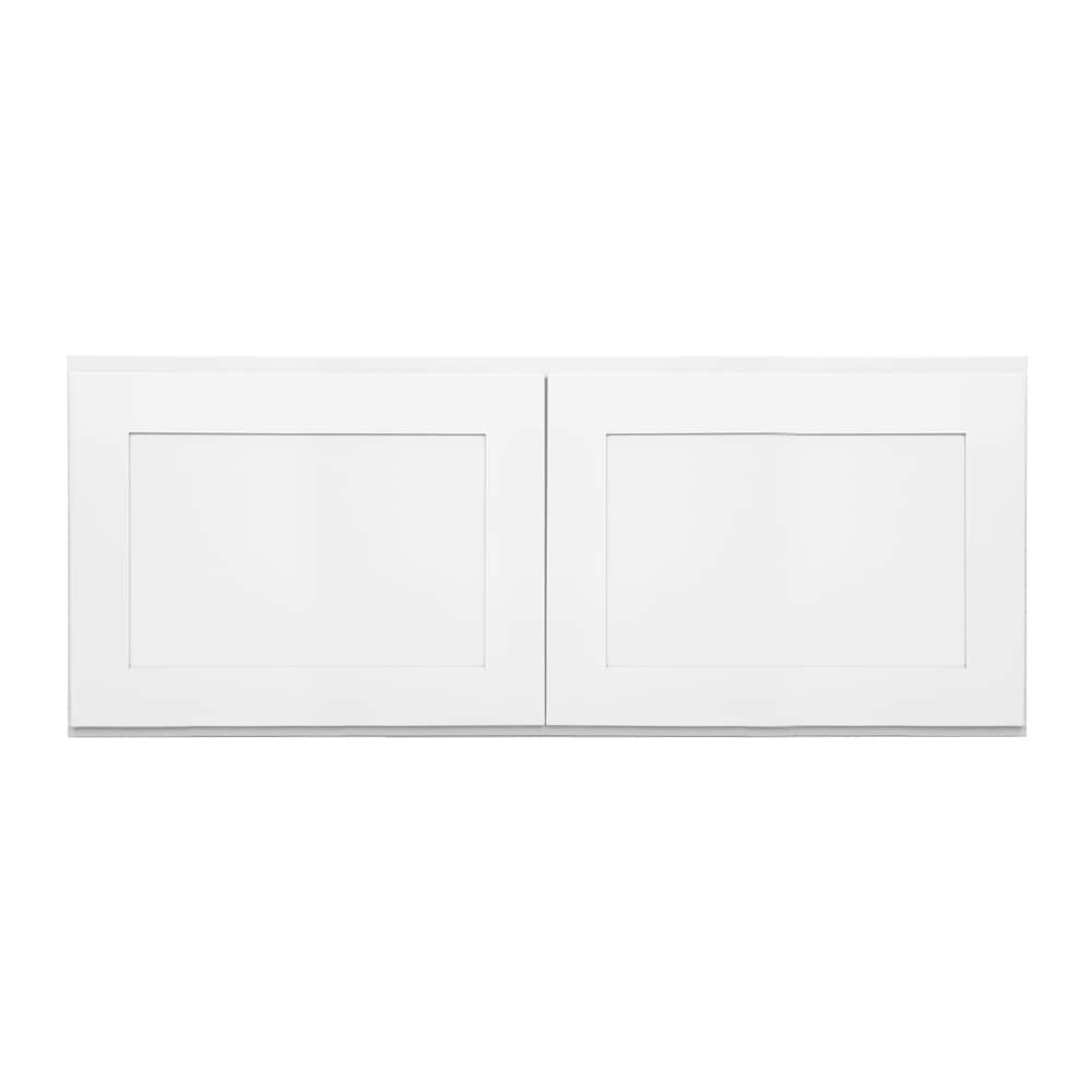 RELIABILT LS-SW-W3012B Fairplay 30-in W x 12-in H x 12-in D White Wall Ready to assemble Plywood Cabinet (Recessed Panel Shaker)