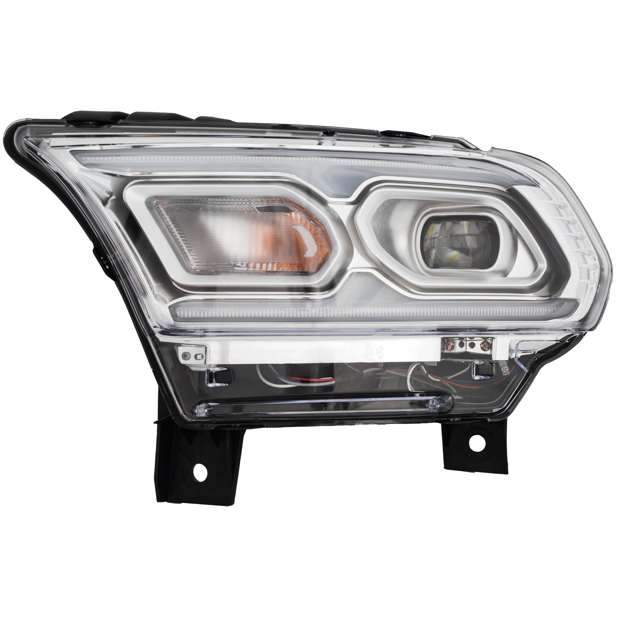 Garage-Pro GPRD10010114A Driver Side LED Headlight For Dodge Durango 2021-2022 Clear Lens Chrome Housing with Bulb(s) Standard Type Replaces# 68433777af