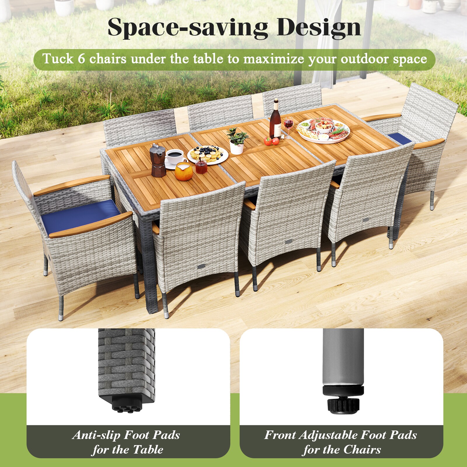 LIVIZA OUJ73183NY-X Patio-Dining-Sets - View #7