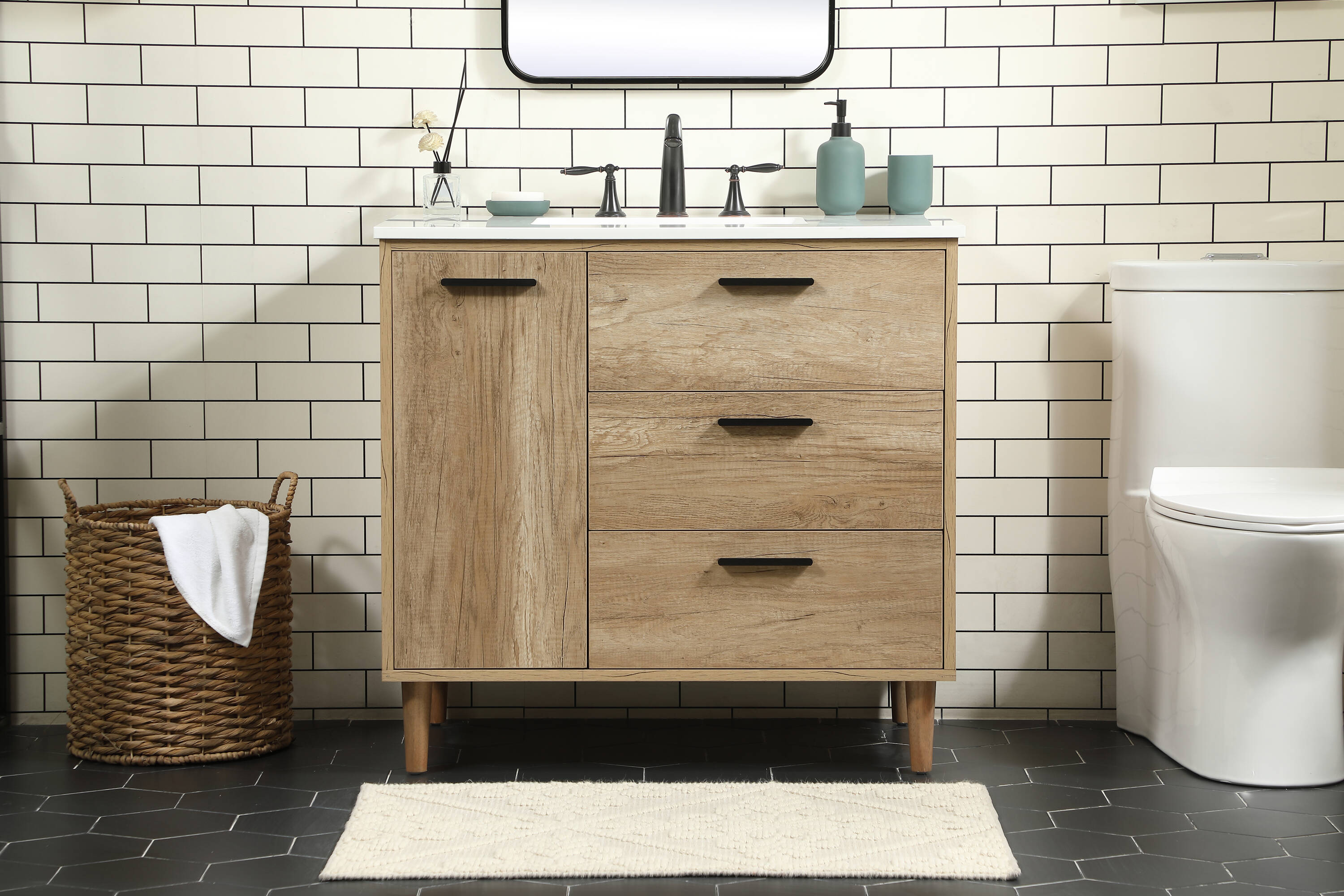 Elegant Decor HF141108NT Bath-Vanity-Combo - View #2