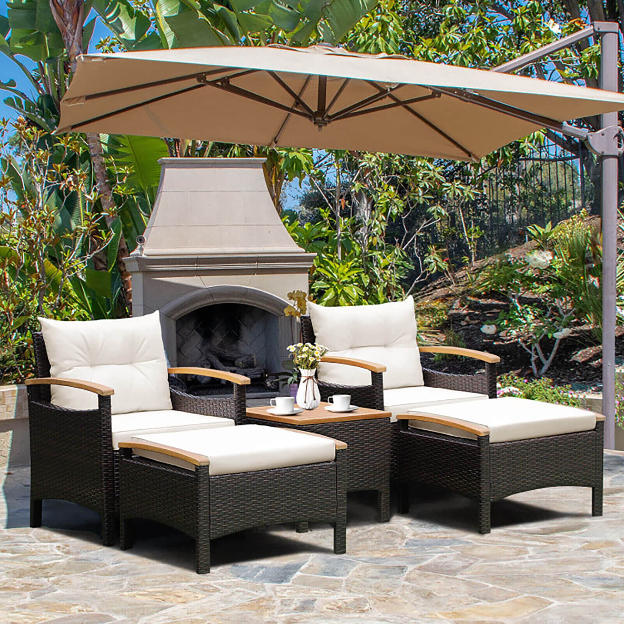 CASAINC CEW-HZ005-BR Patio-Conversation-Sets - View #2