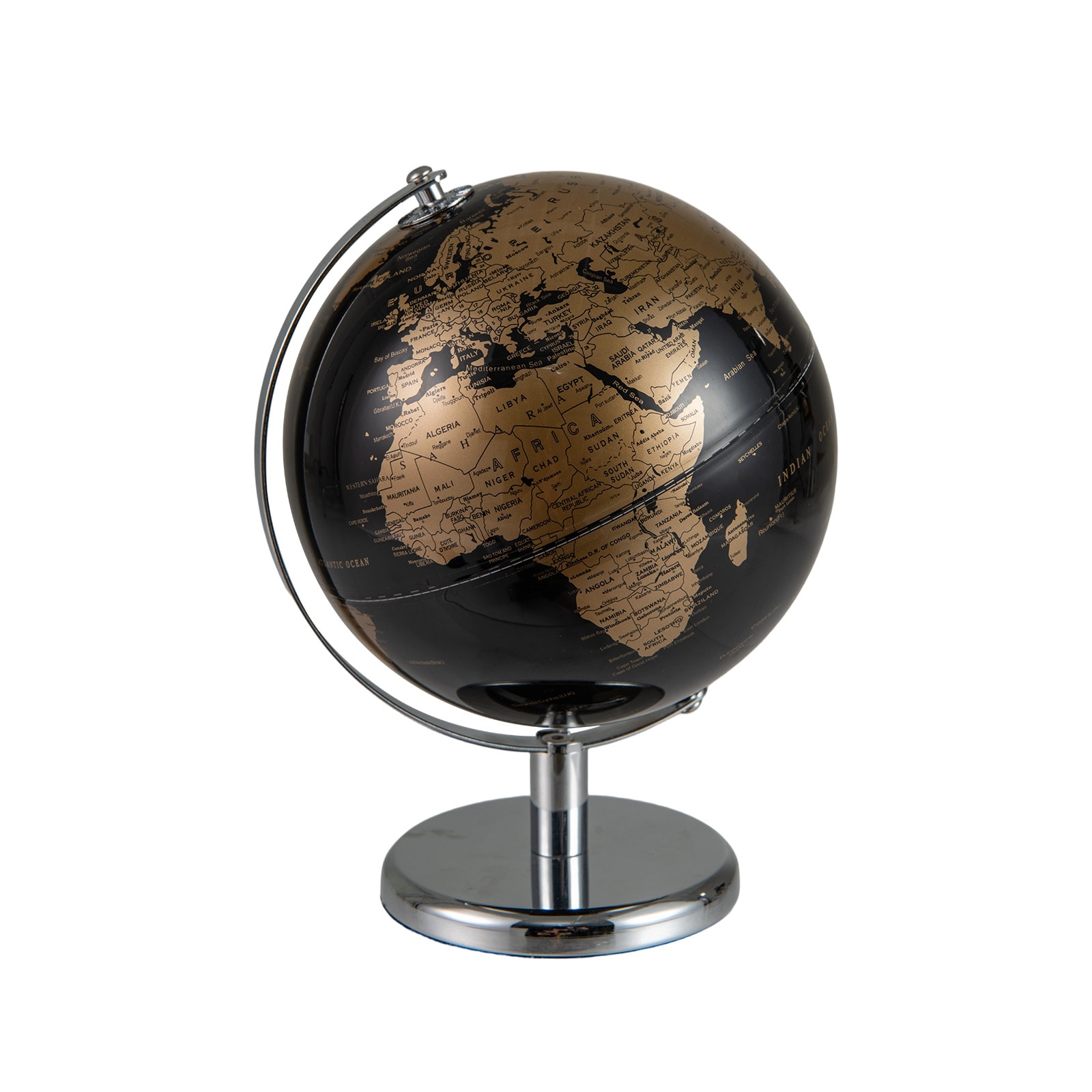 SUGIFT 8-in Rotating World Globe With Time Zone Markings
