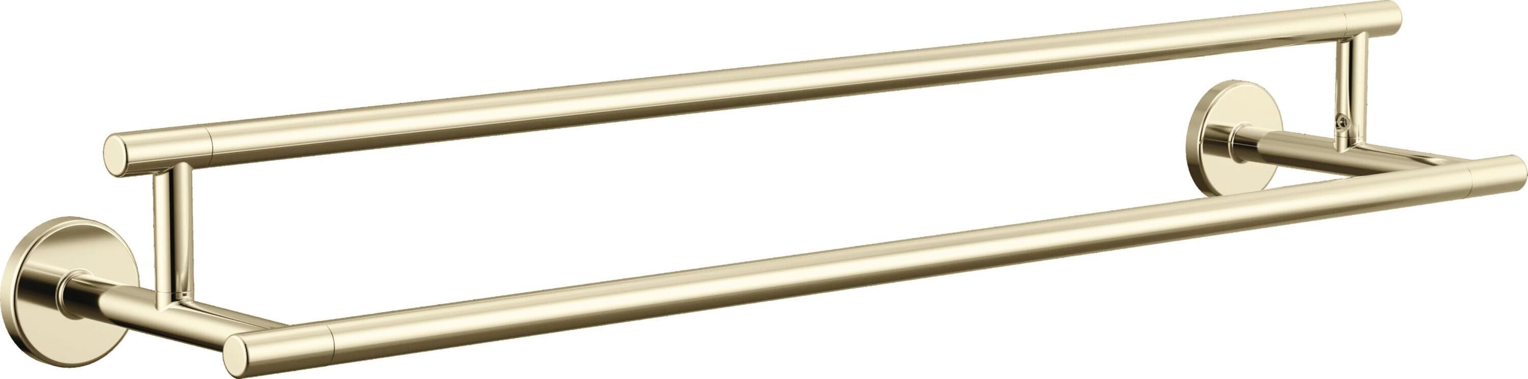 Delta 75925-PN Trinsic 24-in double Polished Nickel Wall mount Double Towel Bar