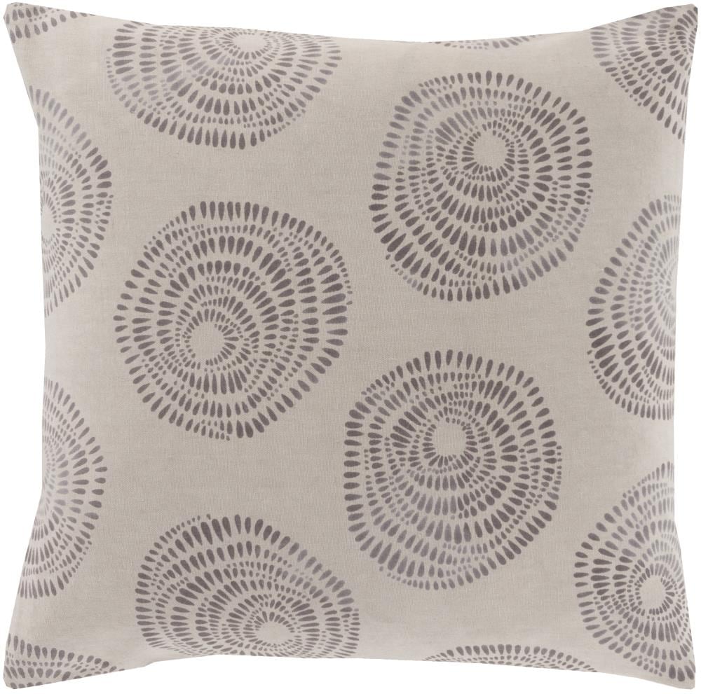 Surya LJS004-2222D Sylloda 22-in x 22-in Light Gray Indoor Decorative Pillow