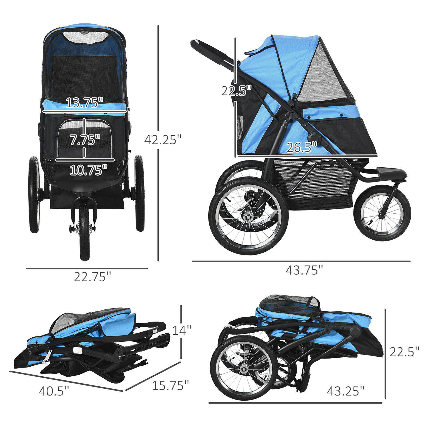 Mondawe MD-AB66288 Pet-Strollers - View #7