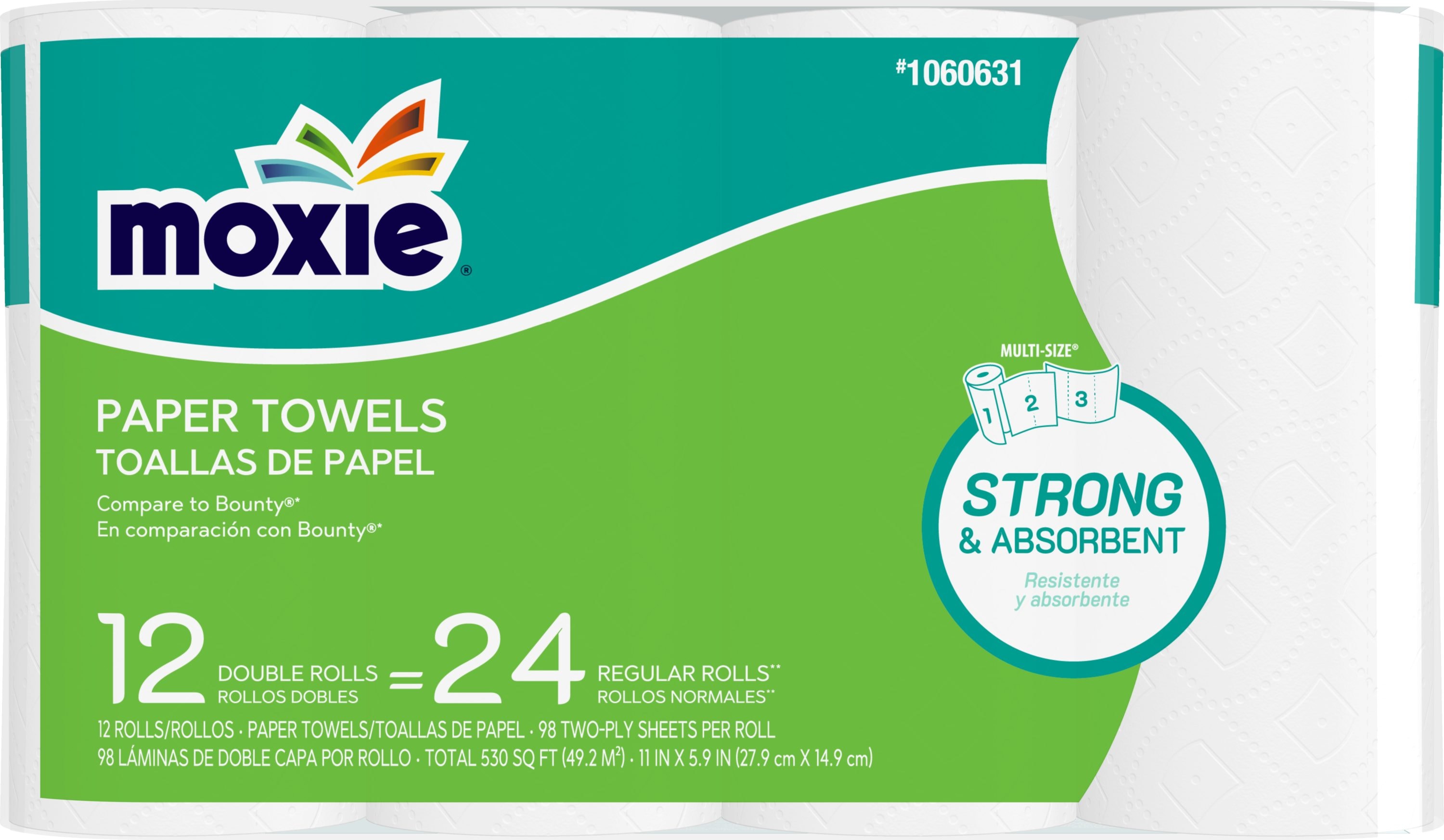 MOXIE Ultra 12 24 Roll SS White Towel 12-Count Paper Towels in the