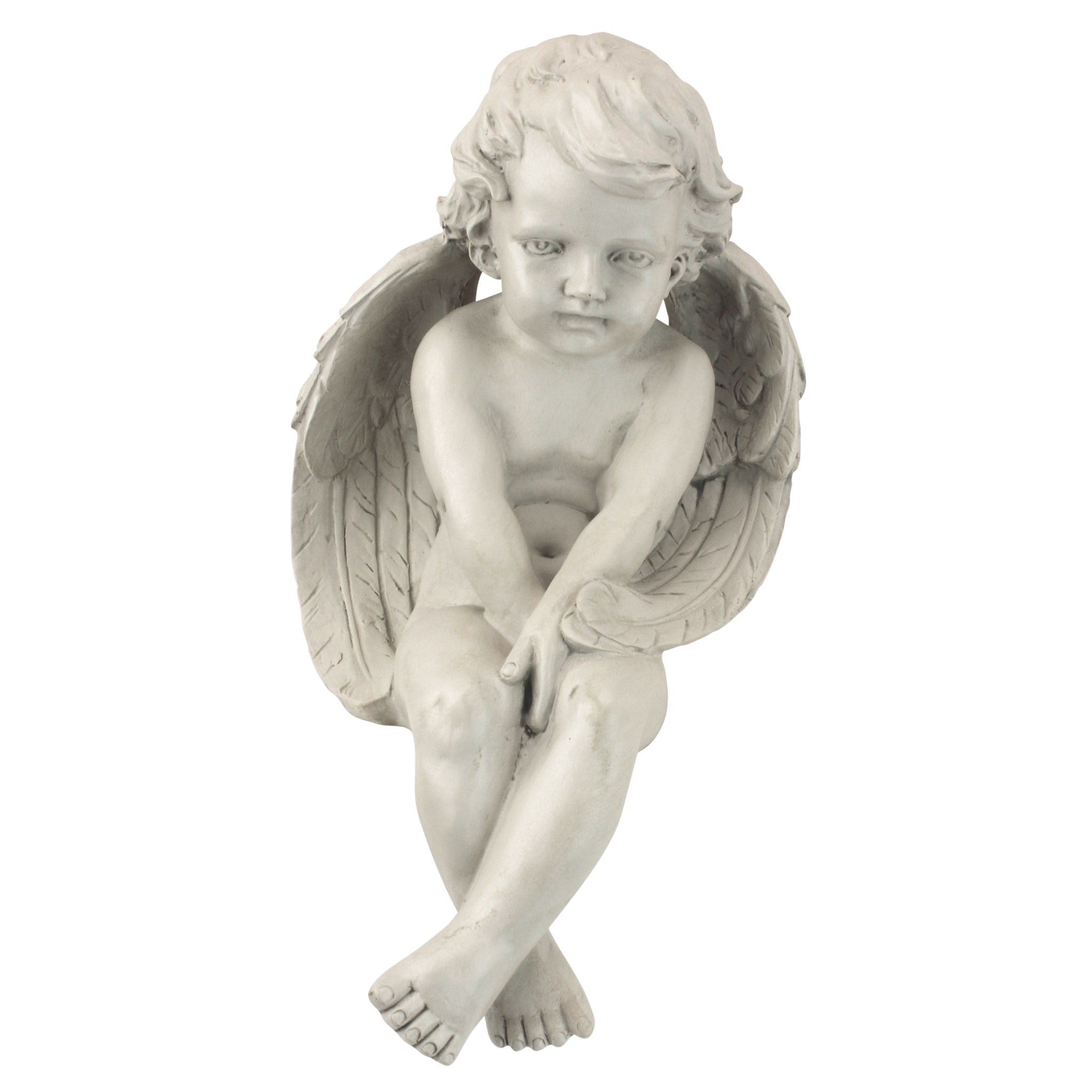 Design Toscano 13-in H X 7.5-in W Off-white Angels And Cherubs Garden 