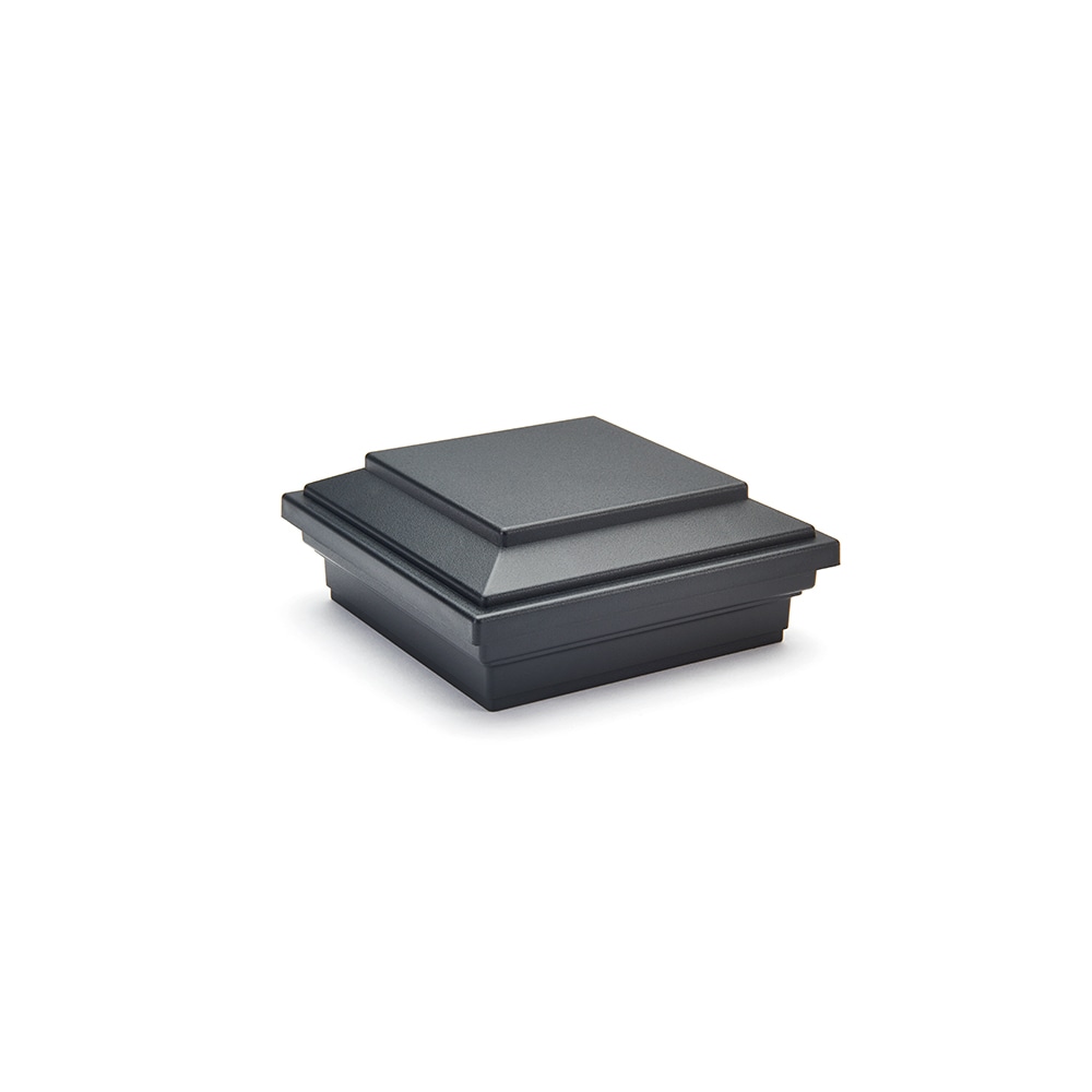 4-in x 4-in Enhance Charcoal Black Composite Deck Post Cap | - Trex 890005
