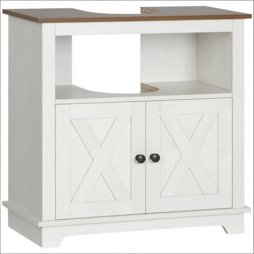 Vanityfus Practical Bathroom Vanity Under Sink Storage Cabinet with Open Shelf Storage Cabinet