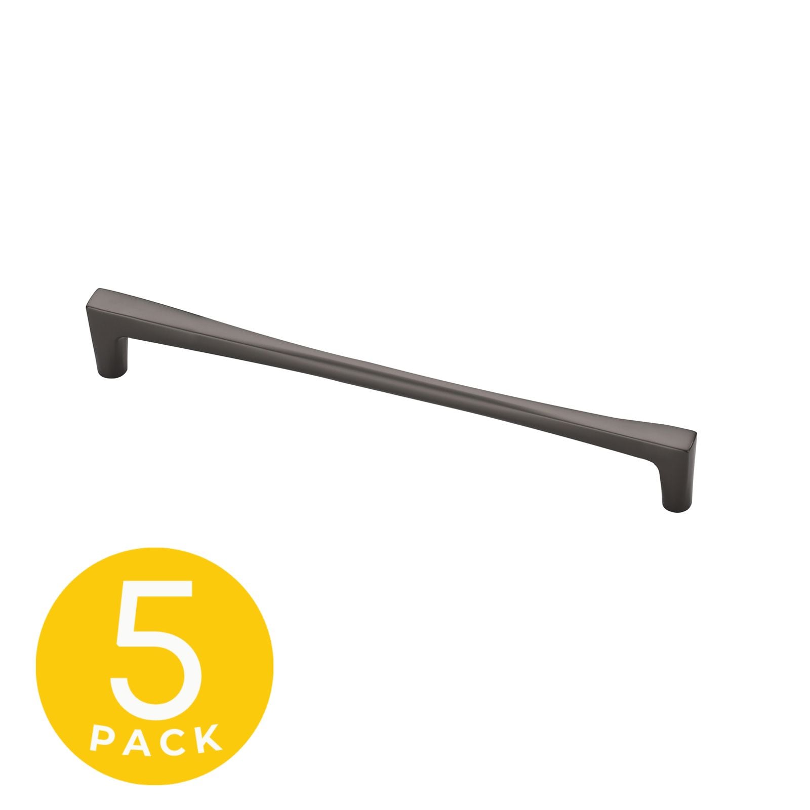 Sapphire SP-2075-192-GM-5 Comet 7-1/2-in , 192mm Center to Center Matte Grey Rectangular Bar Drawer Pulls 5 -Pack