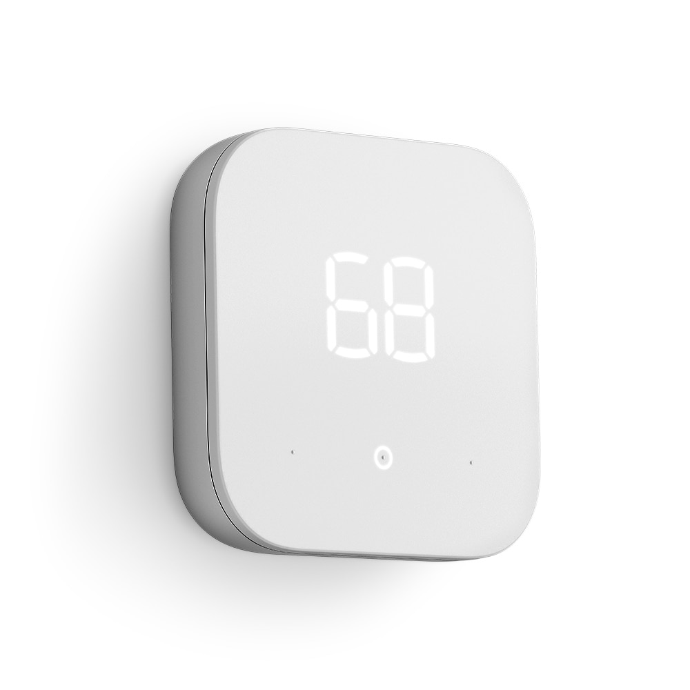 Amazon Smart Thermostat ENERGY STAR Certified, DIY install, Works with Alexa - C-Wire Required