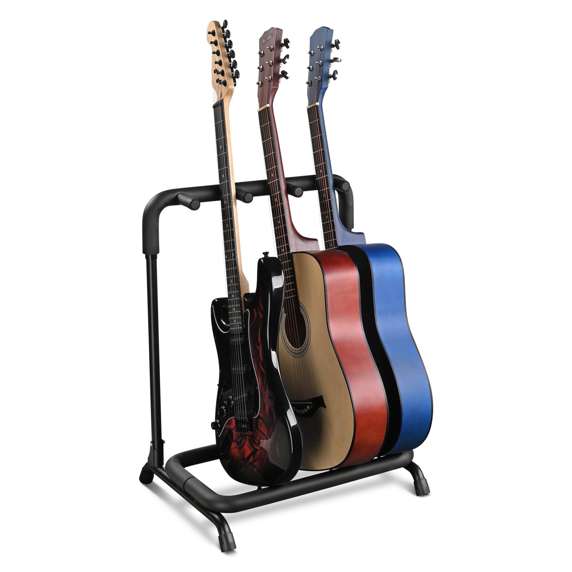 Yescom 3 Holder Multi Guitar Folding Stand Band Stage Bass Acoustic Guitar Display Rack #28GFS001-3-06-LO