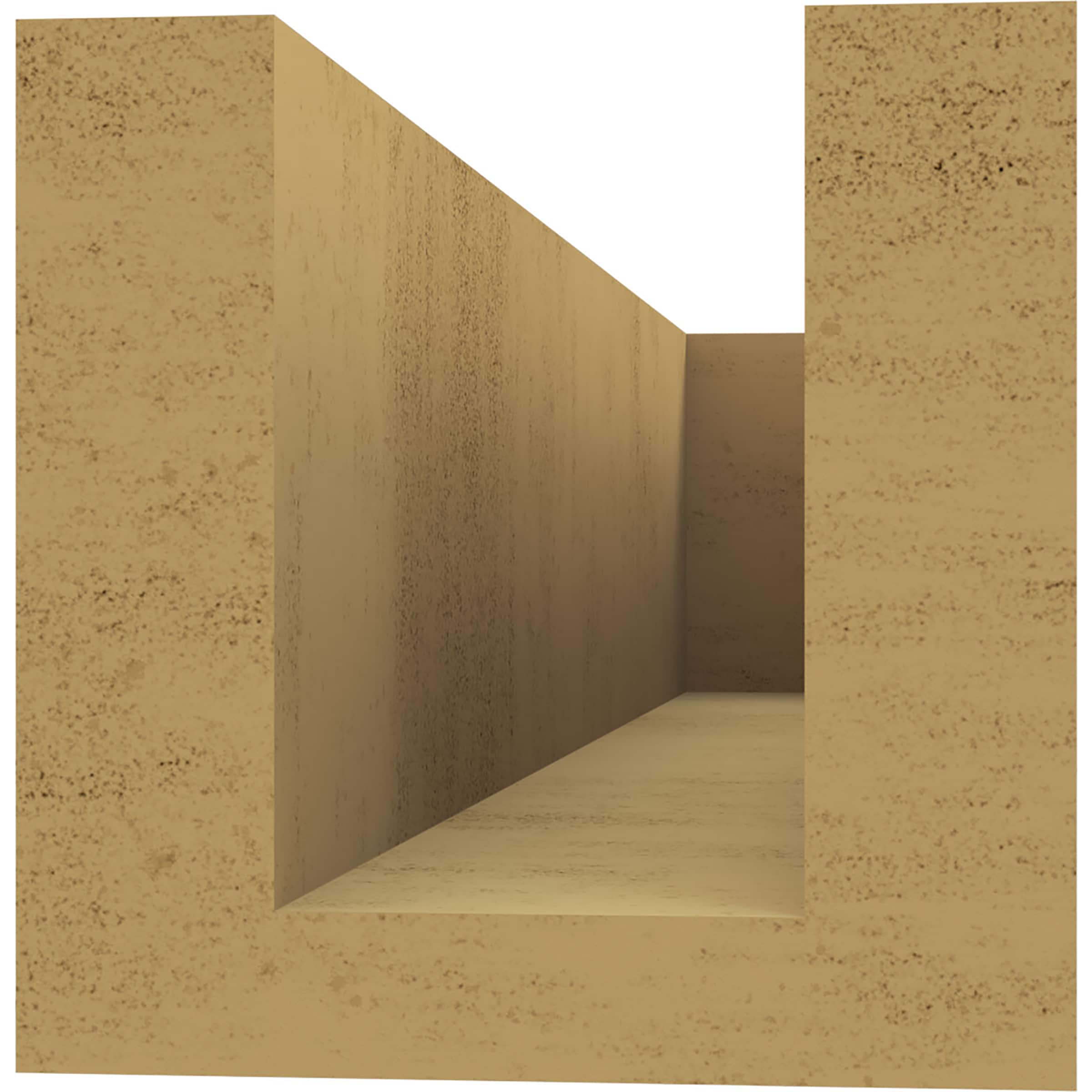 Ekena Millwork RFTU04X04X16BLKRCPR Exterior-Brackets-Braces - View #4