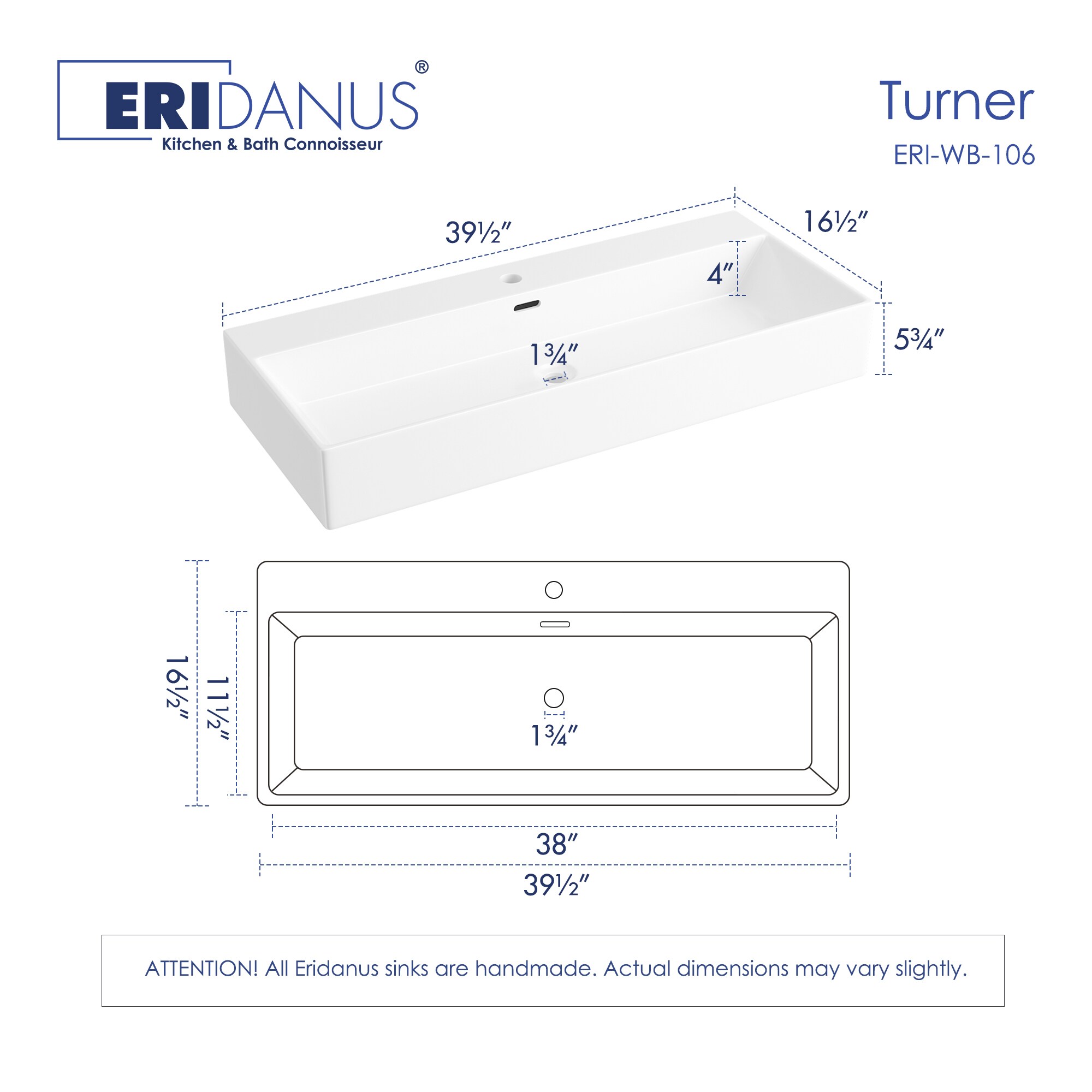 Eridanus ERI-WB-106-A Bath-Sink - View #2