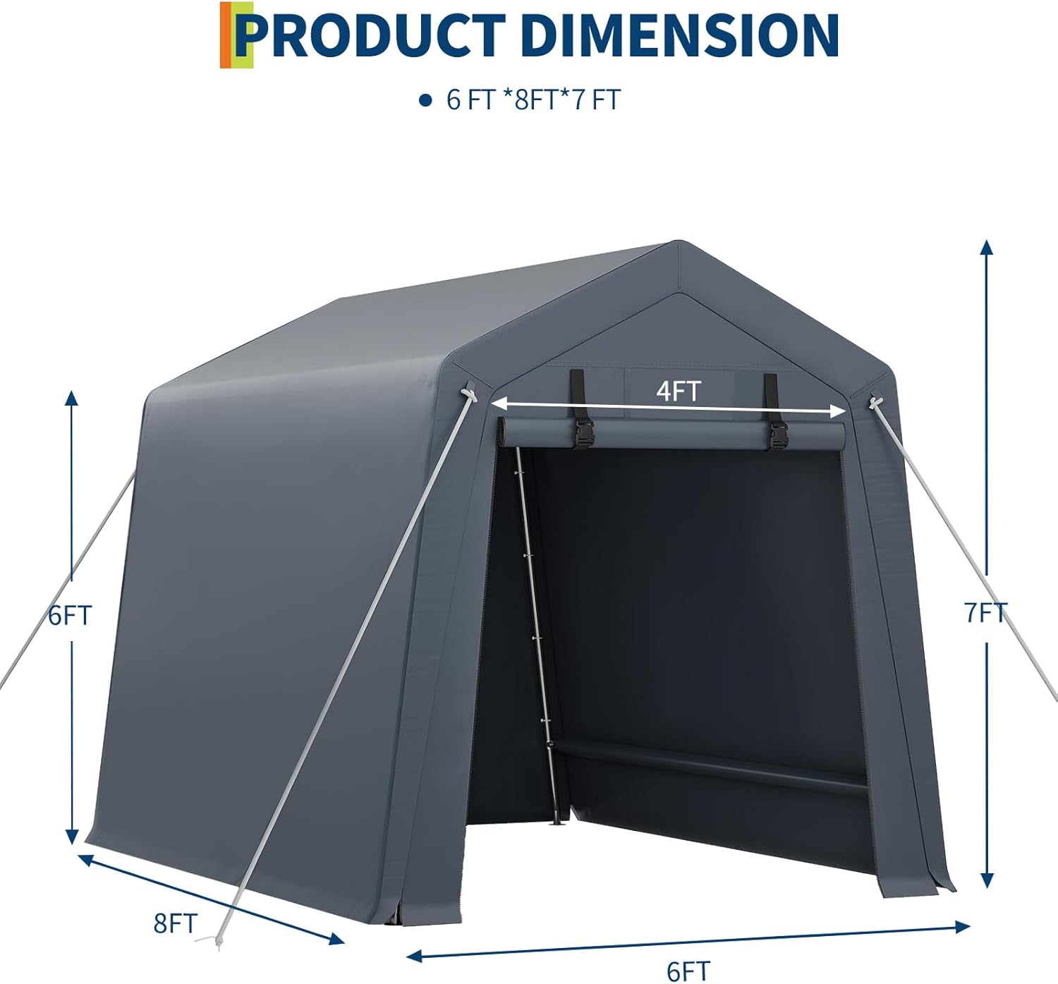 GAOMON CQC-4QLFS5-PB00 Carport-Covers - View #2