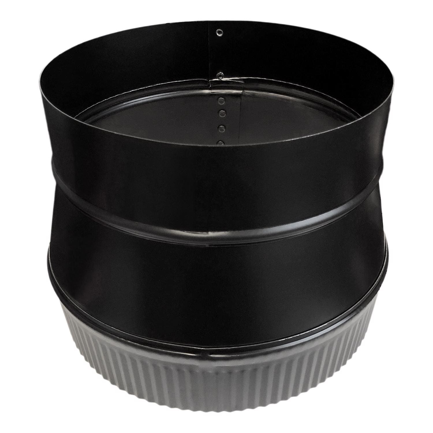IMPERIAL  7 in. D X 8 in. D Galvanized Steel Stove Pipe Increaser