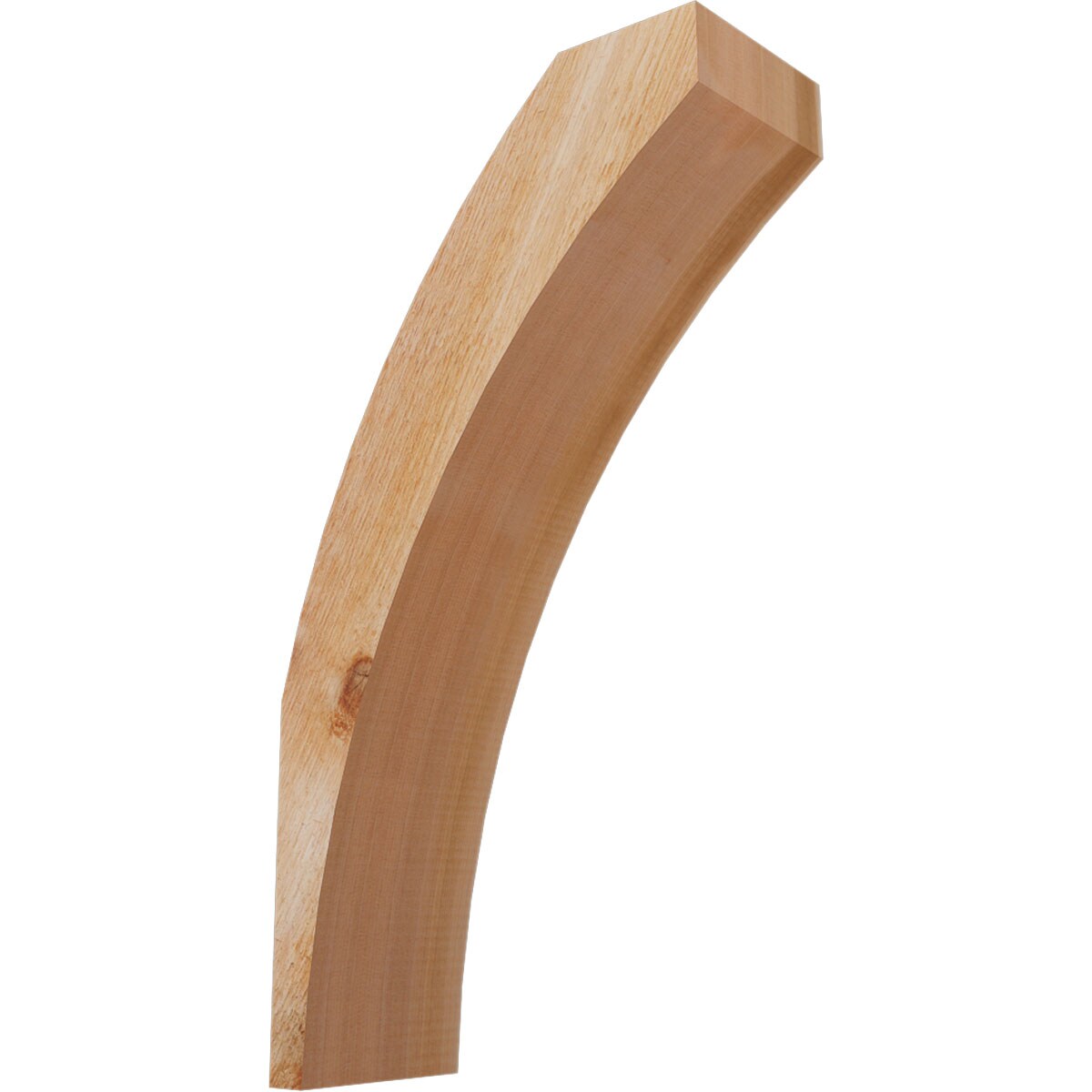 Ekena Millwork BRC06X14X26THR00RWR 6-in x 14-in x 26-in Western Red Cedar Unfinished Wood Thorton Rough Sawn Knee Brace