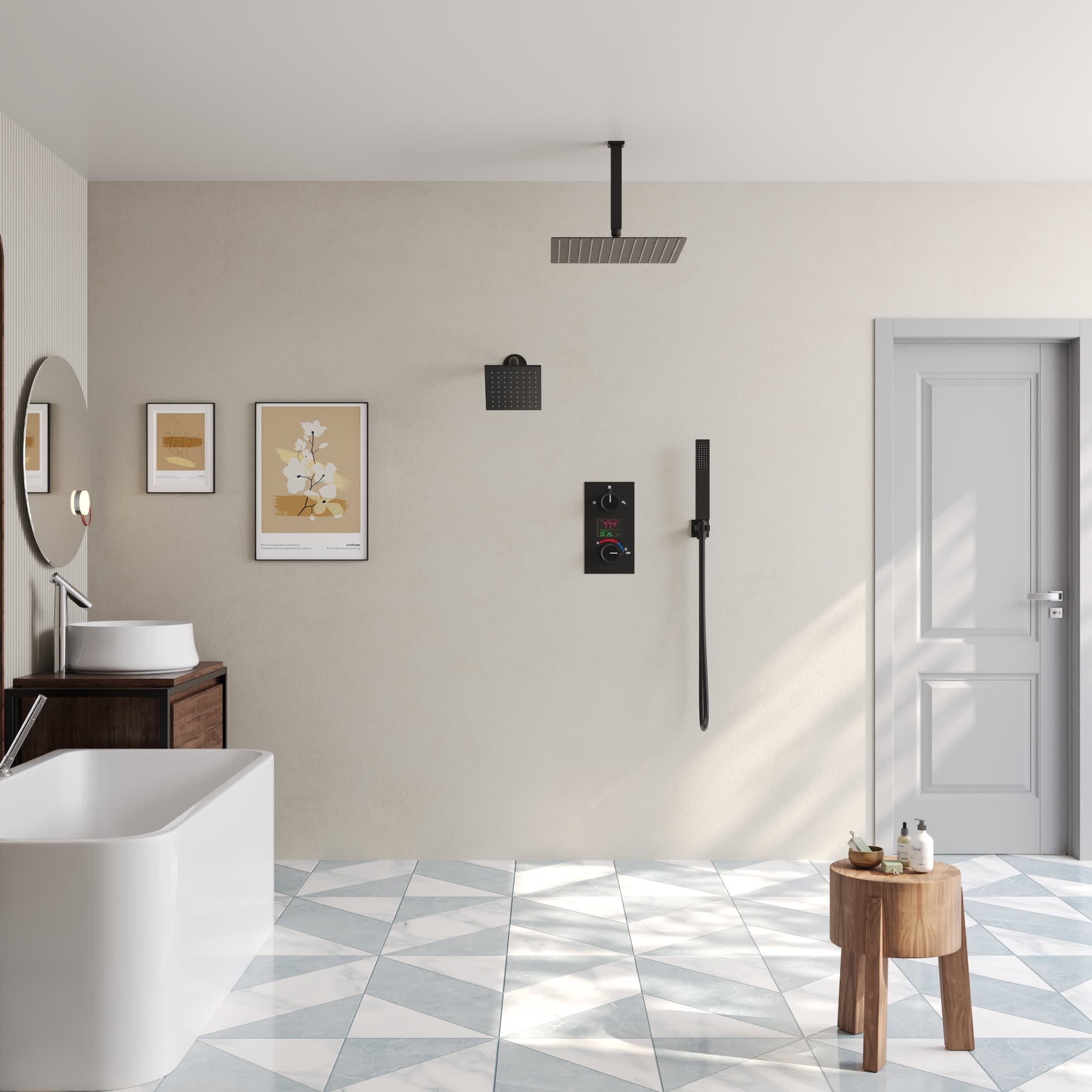 EVERSTEIN SFS-1033-BK12 Tub-Shower-Faucets - View #10