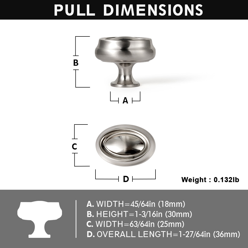 Miaokesen 9265LN-KNOB-12 Cabinet-Knobs - View #2