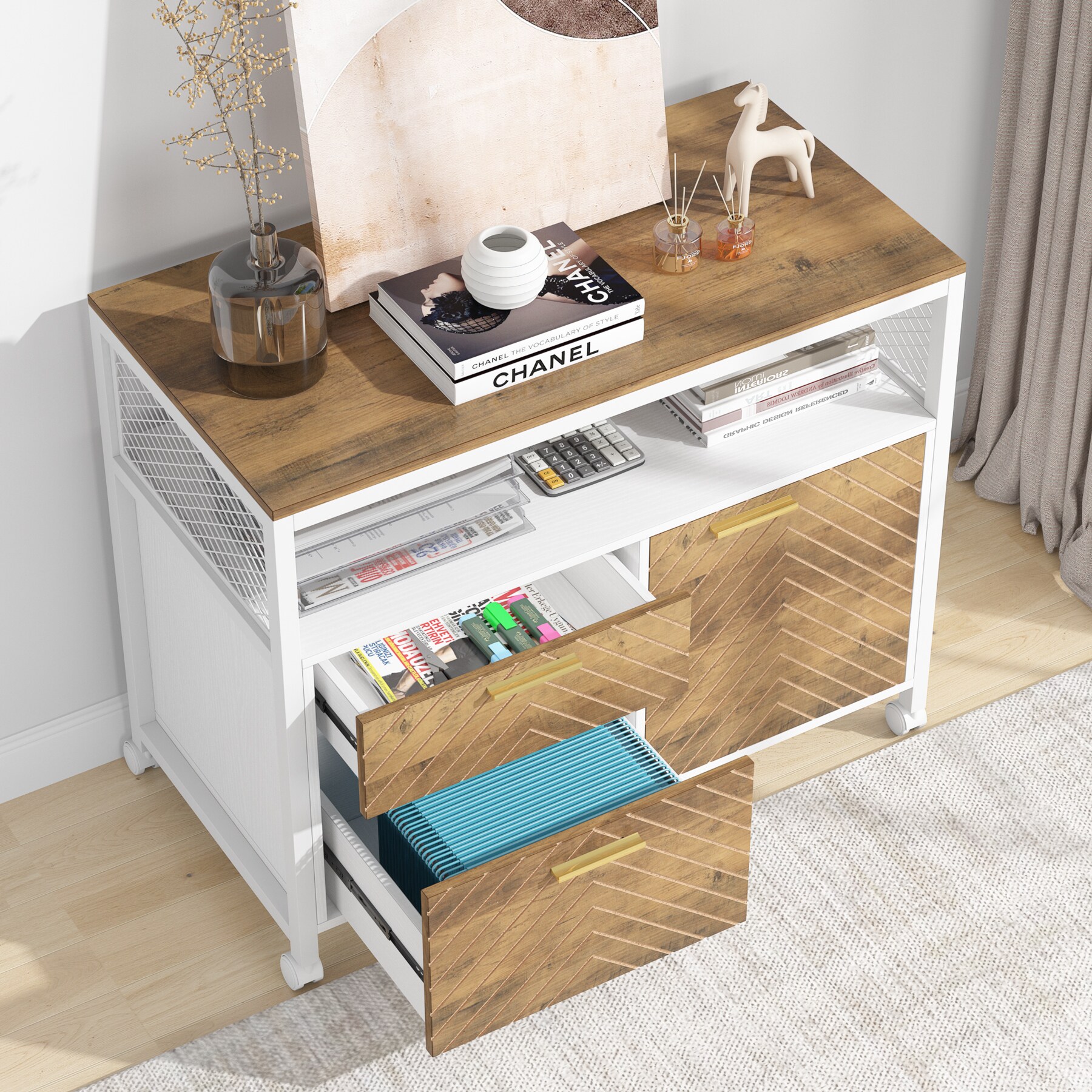 Tribesigns LWFD-F1859-BX Pull-Out-Cabinet-Baskets - View #5