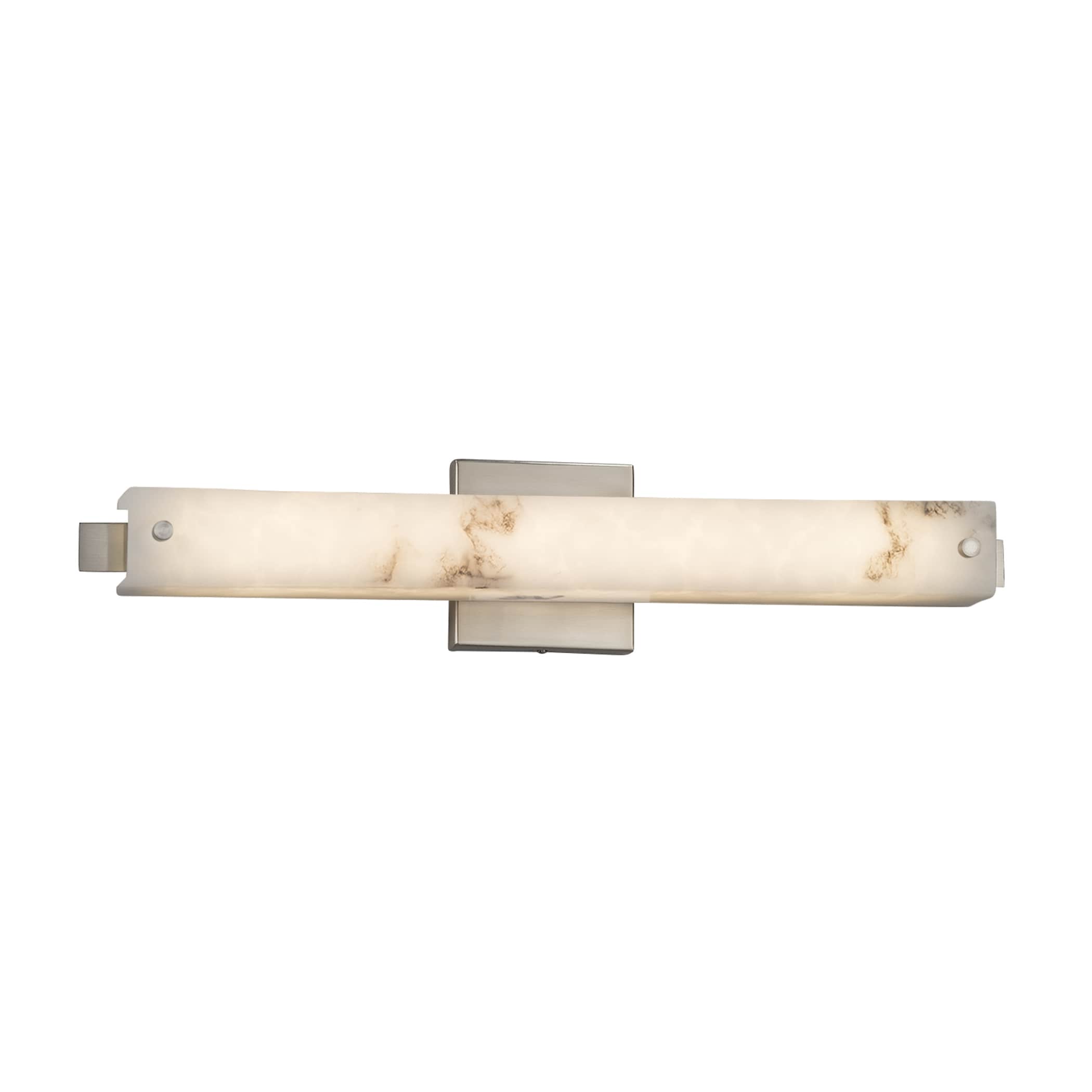 Justice Design Group FAL-8681-NCKL LumenAria 23-in 1-Light Brushed Nickel LED Transitional Vanity Light
