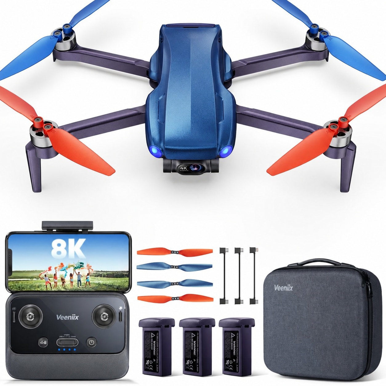 Misopily 4K Camera Drone for Adults Lightweight Under 249g with Three Axis Gimbal GPS FPV Long Range Vertical Shooting Optical Flow for Beginners #LMS0527M021