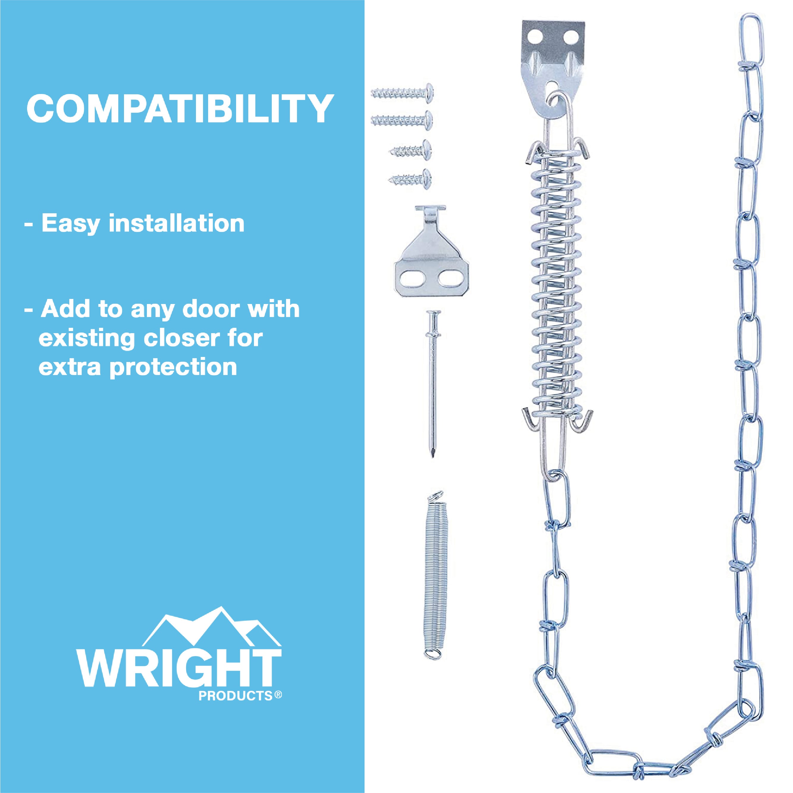 WRIGHT PRODUCTS V11 SPRING CHAIN DR Screen-Storm-Door-Hinges - View #6