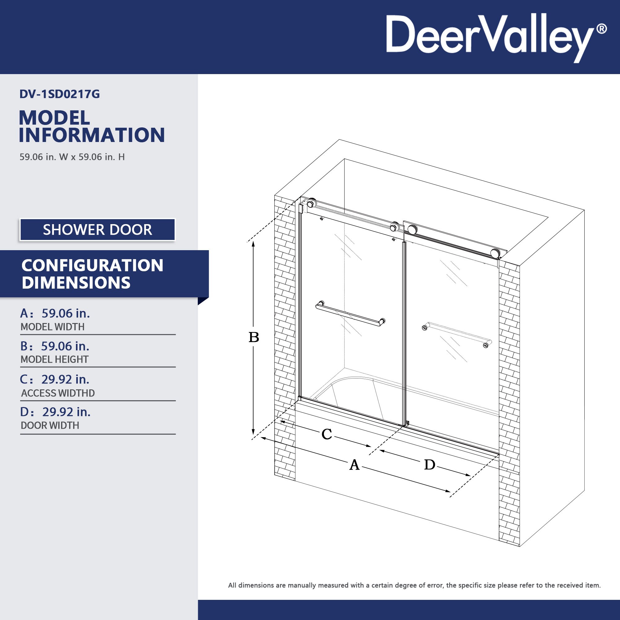 DeerValley DV-1SD0217G Bathtub-Doors - View #3