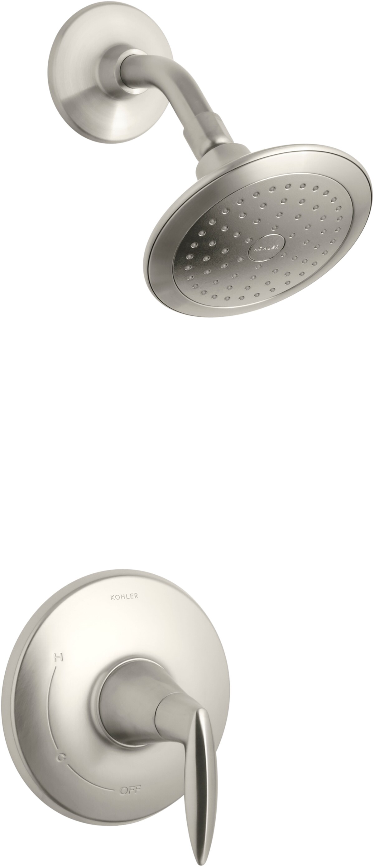  TS45106-4-BN Alteo Vibrant Brushed Nickel 1-handle Single function 6.4375-Inches Round Shower Faucet