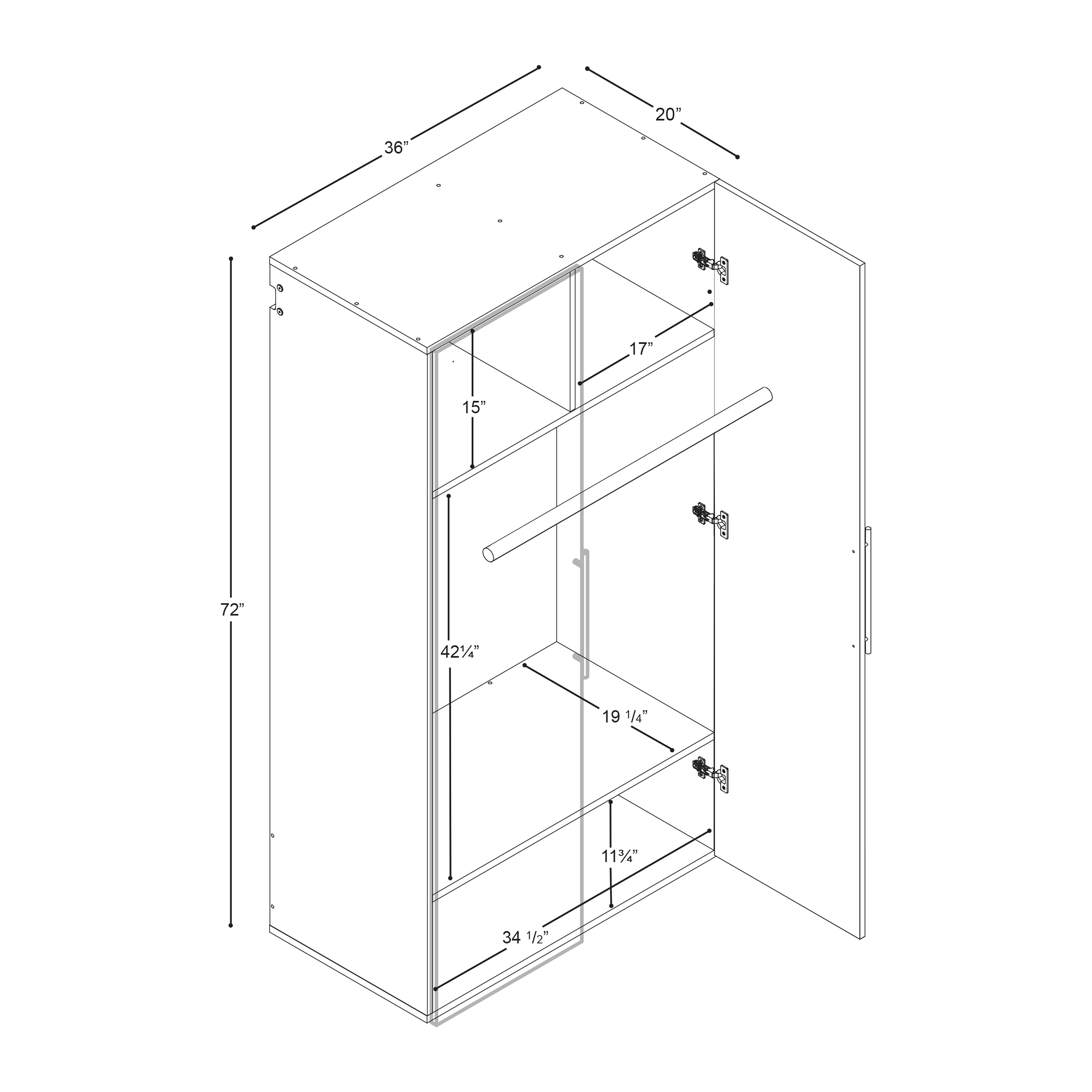 Prepac BSWW-0710-2K Utility-Storage-Cabinets - View #10