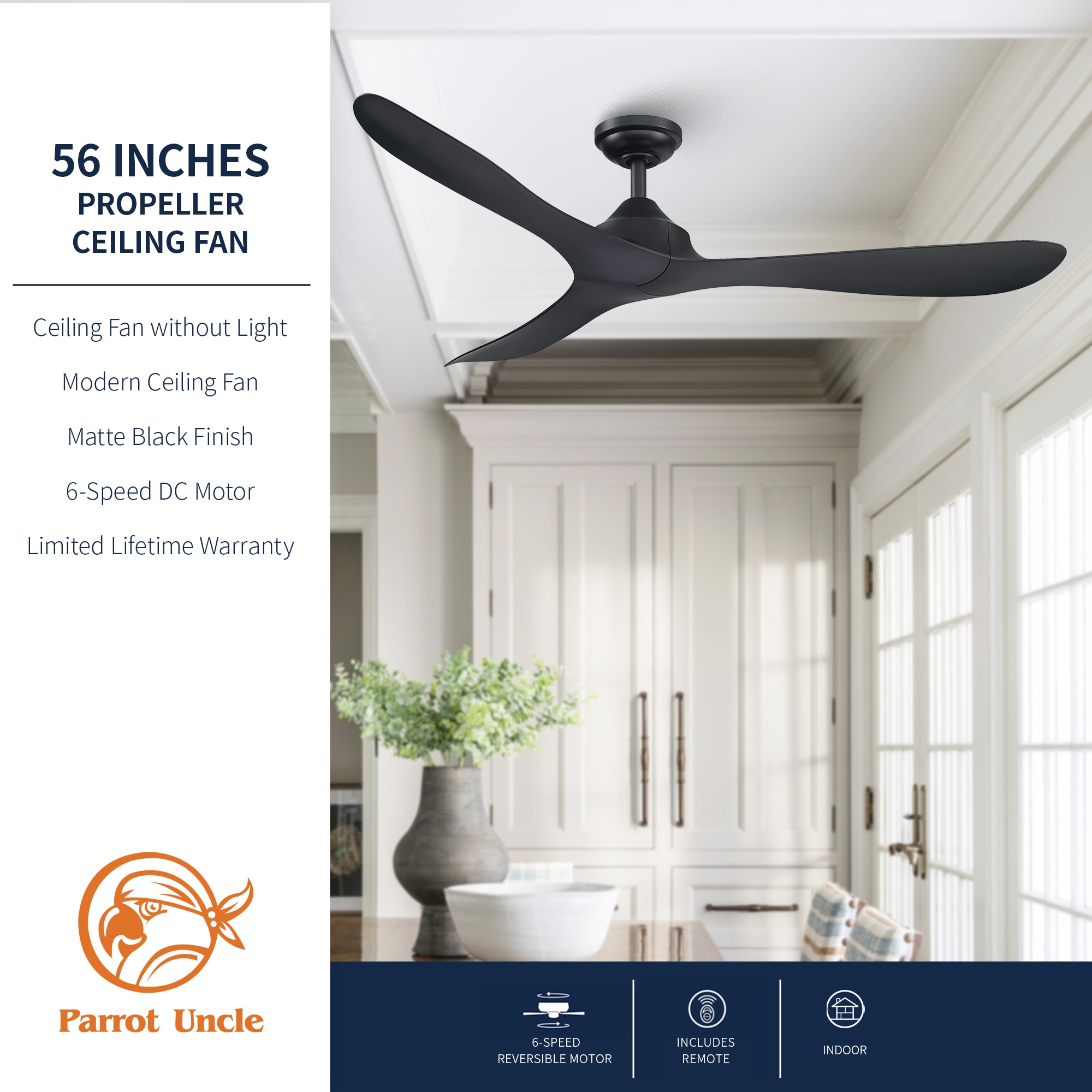 Parrot Uncle BBHTD20170J-BK Ceiling-Fans - View #5