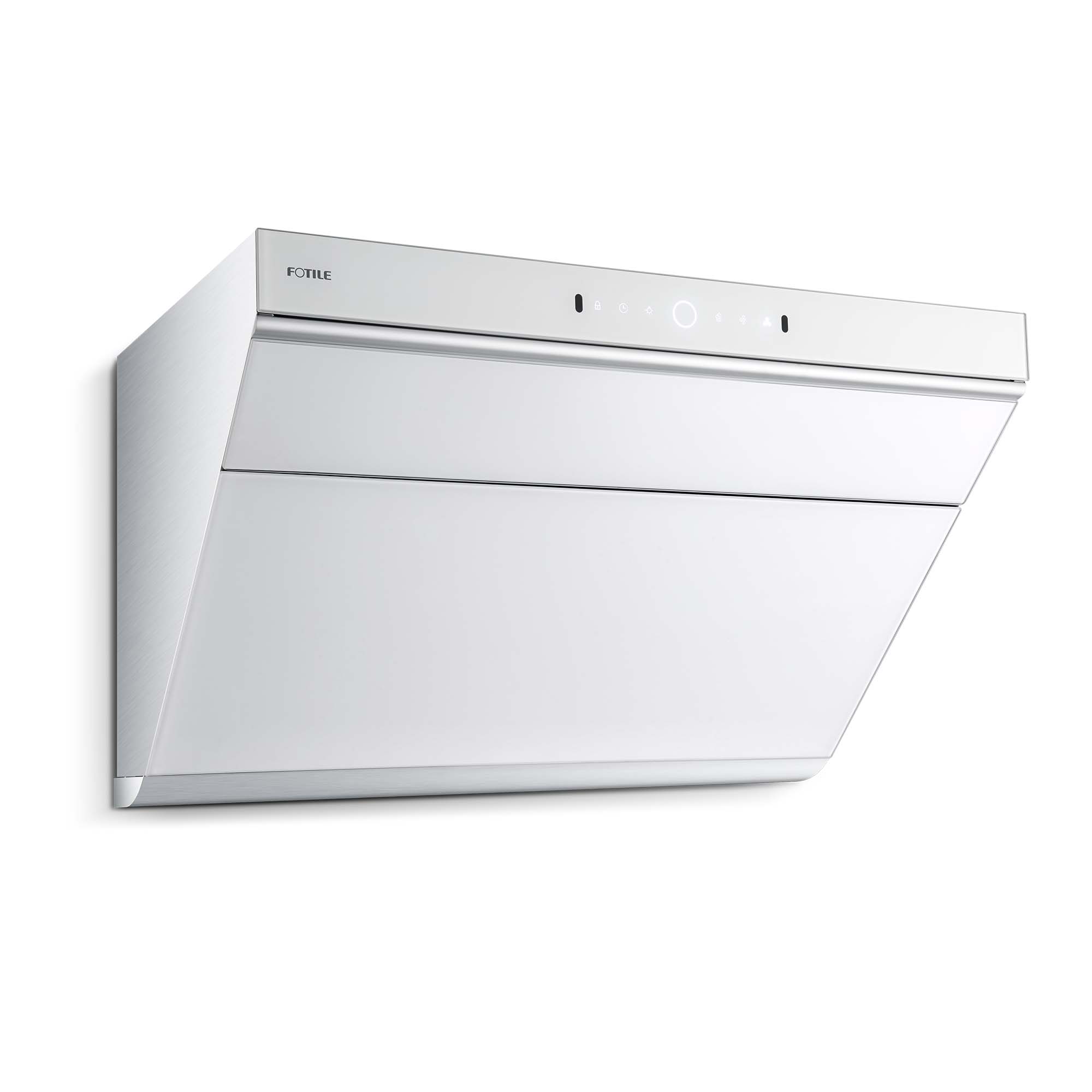 FOTILE Slant Vent 1000-CFM with Motion and Touch Activation and 2 LED  Lights 30-in 1000-CFM Ducted Onyx Black Tempered Glass Under Cabinet Range  Hoods