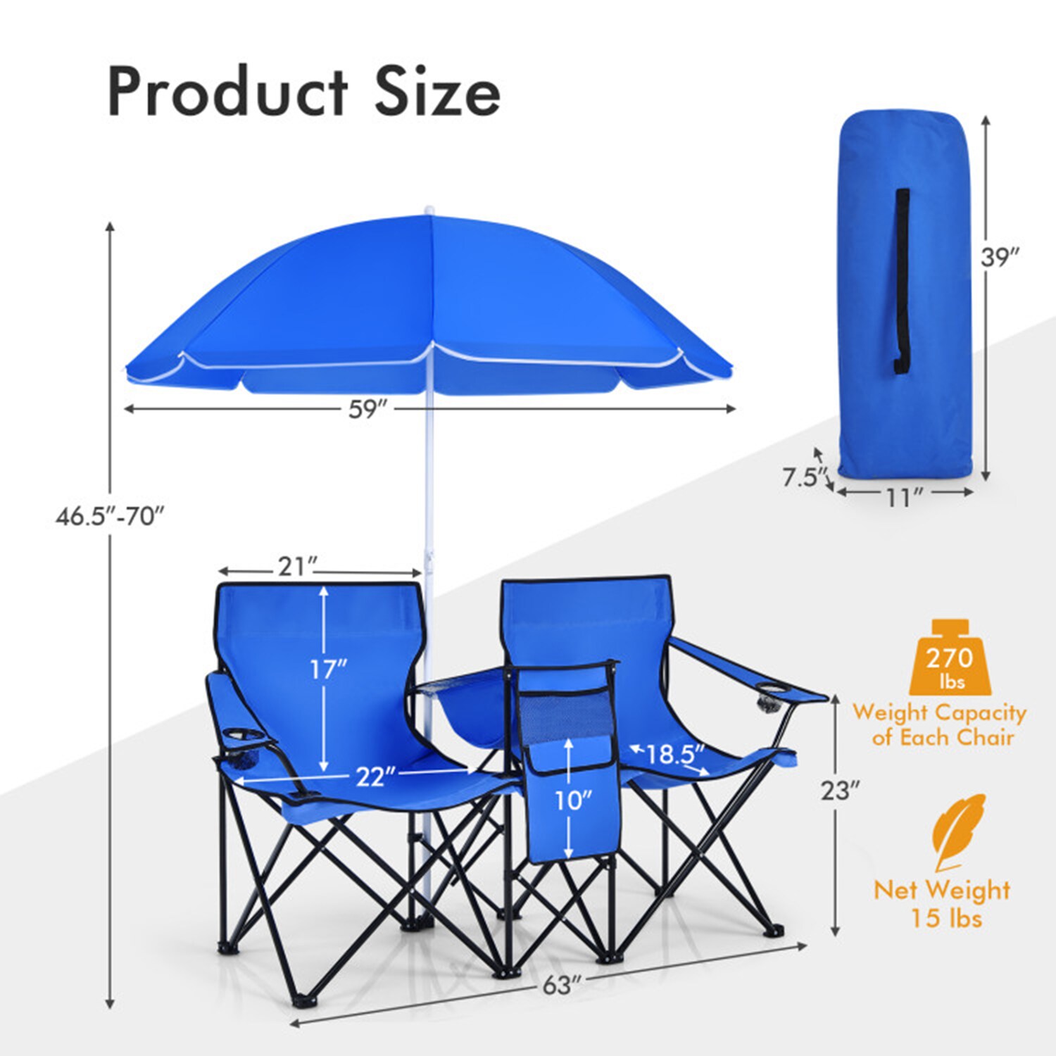 Mondawe MO-NP11642BL Beach-Camping-Chairs - View #9
