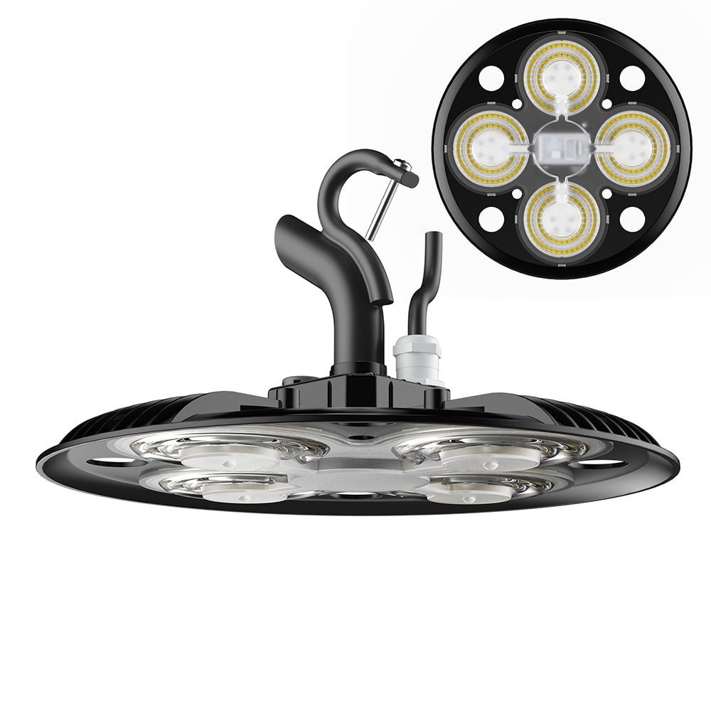 SANSI 01-12-001-120501 12.6-in x 12.6-in 4 -Light 12000 -Lumen 5000-K Daylight LED High Bay Light