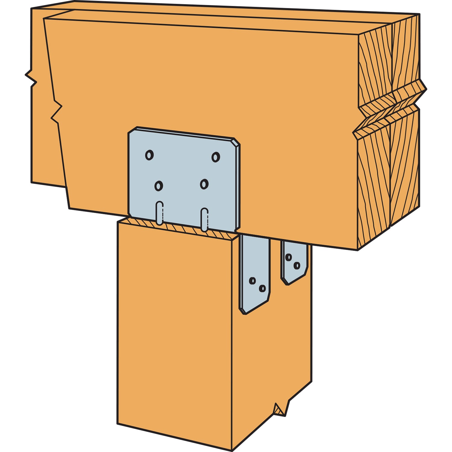 Simpson Strong-Tie LEG3PC - Beam Hangers - Fence Supply Inc.