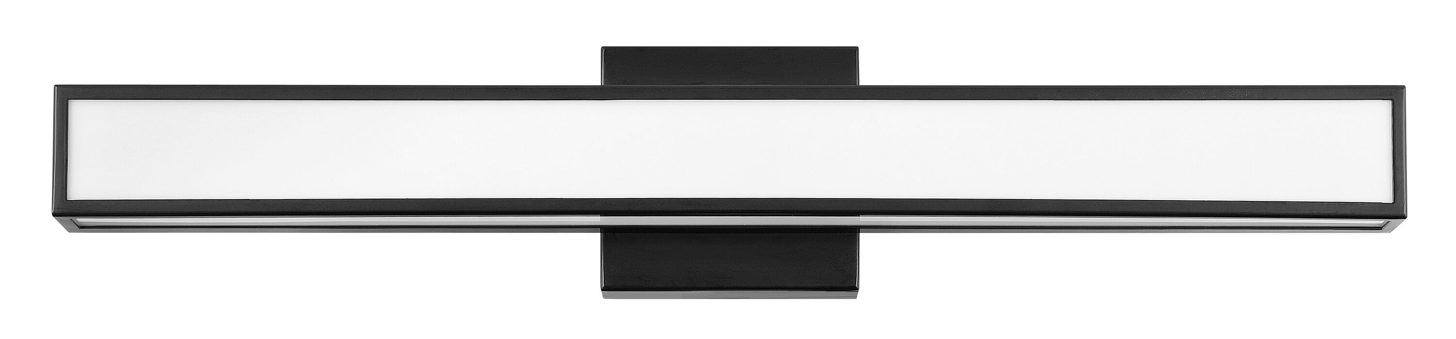 Hinkley 51403BK Alto 24-in 3 -Light Matte Black Integrated LED Modern/contemporary Vanity light