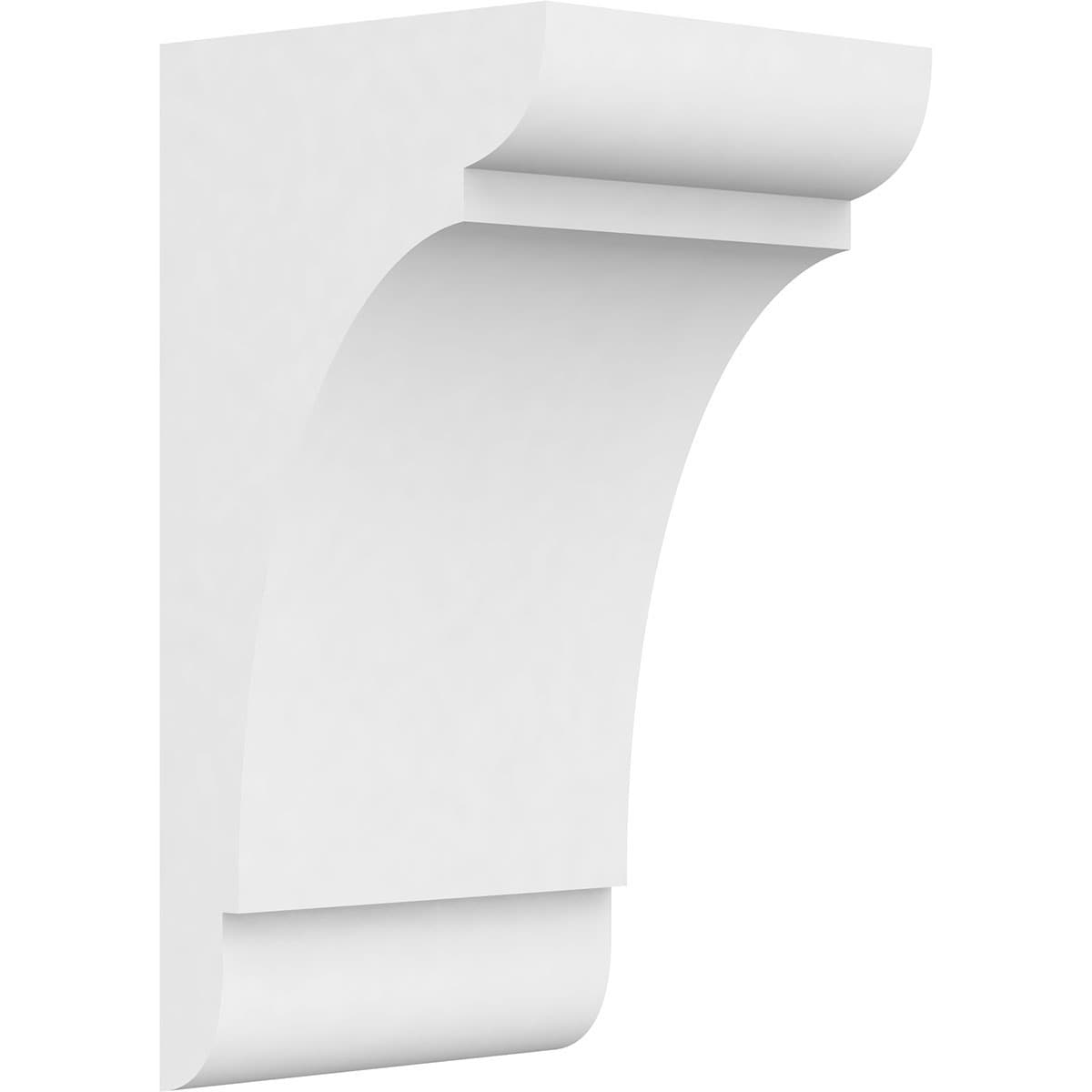 Ekena Millwork CORP05X05X10OLY 5-in x 5-in x 10-in Standard olympic Unfinished White PVC Paintable Corbel