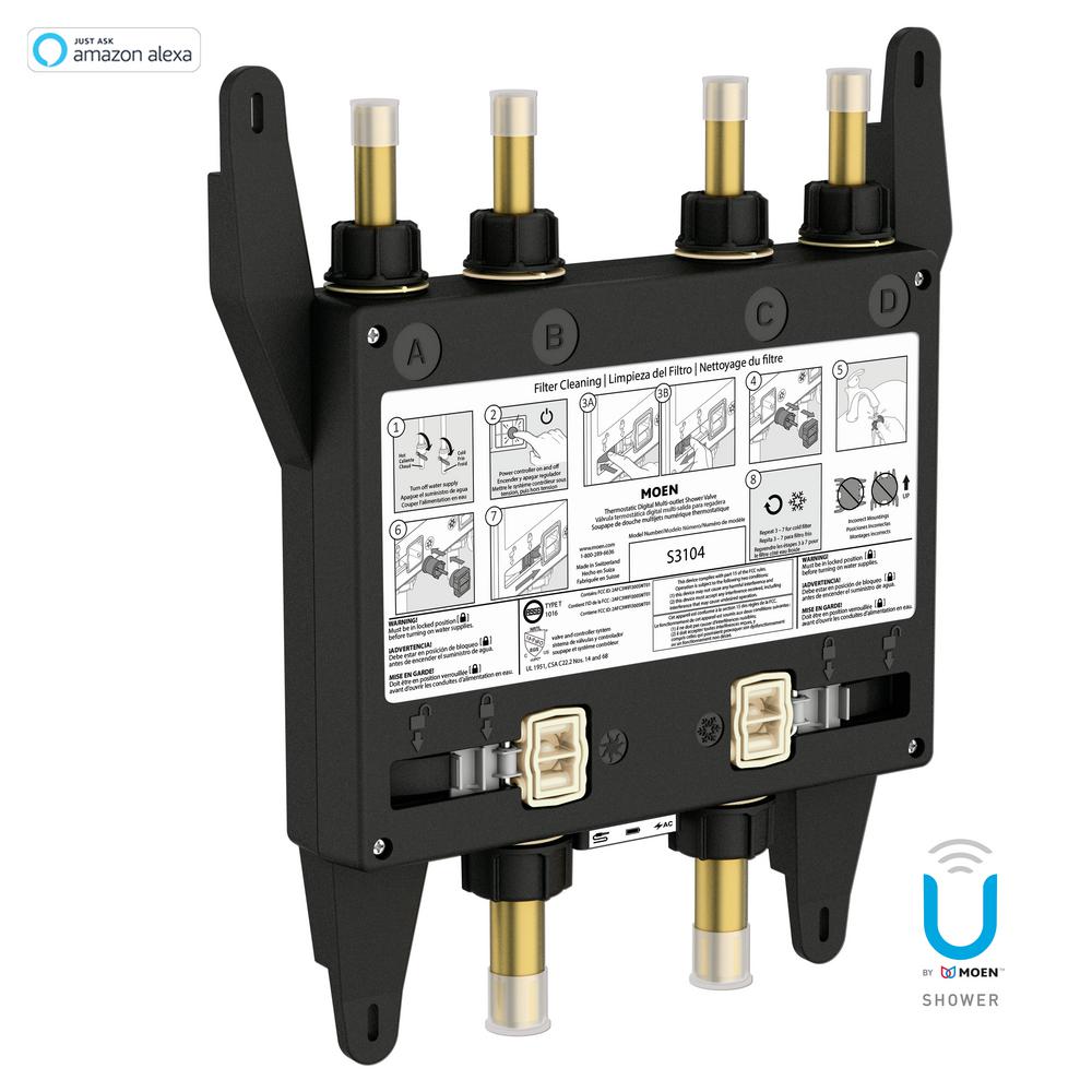 Moen S3104 U by 3/4-in ID 3/4-in OD Copper Thermostatic mixing valve