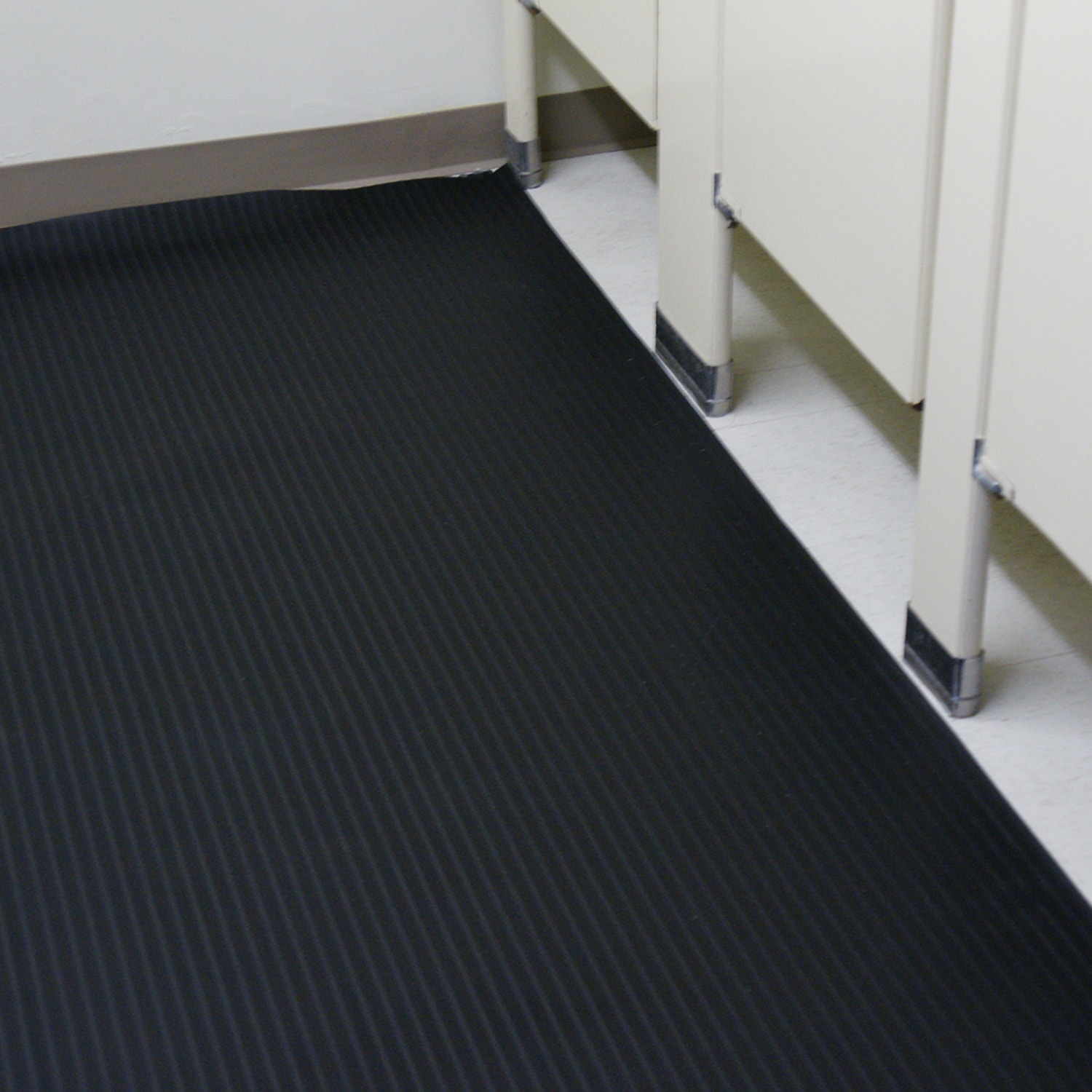 Rubber-Cal Tuff-n-Lastic Rubber Runner Mat - 1/8 Inches x 48 Inches x 7ft Rolled Rubber Flooring - Black