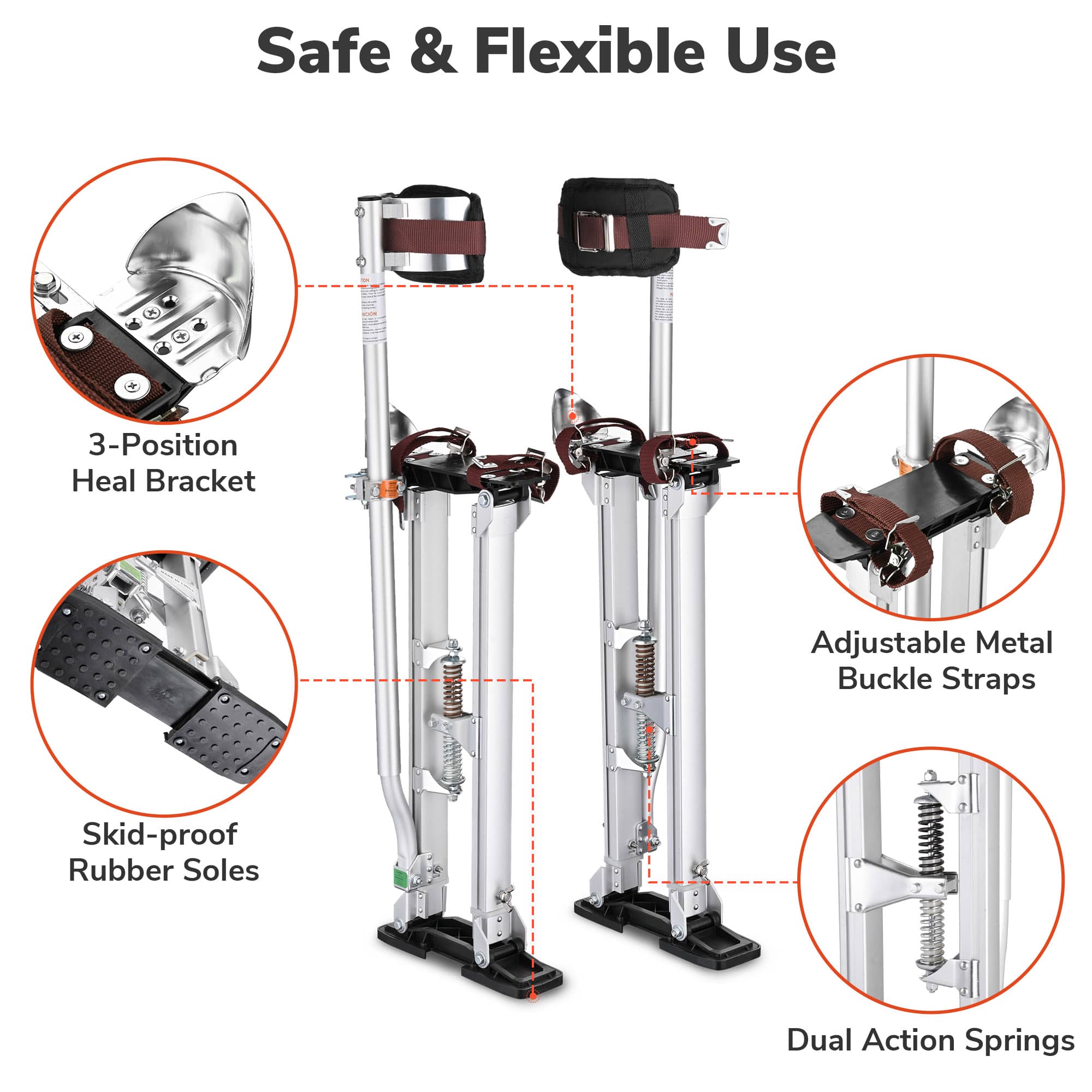 Yescom 08STI002-2440S11-LO Drywall-Stilts - View #5