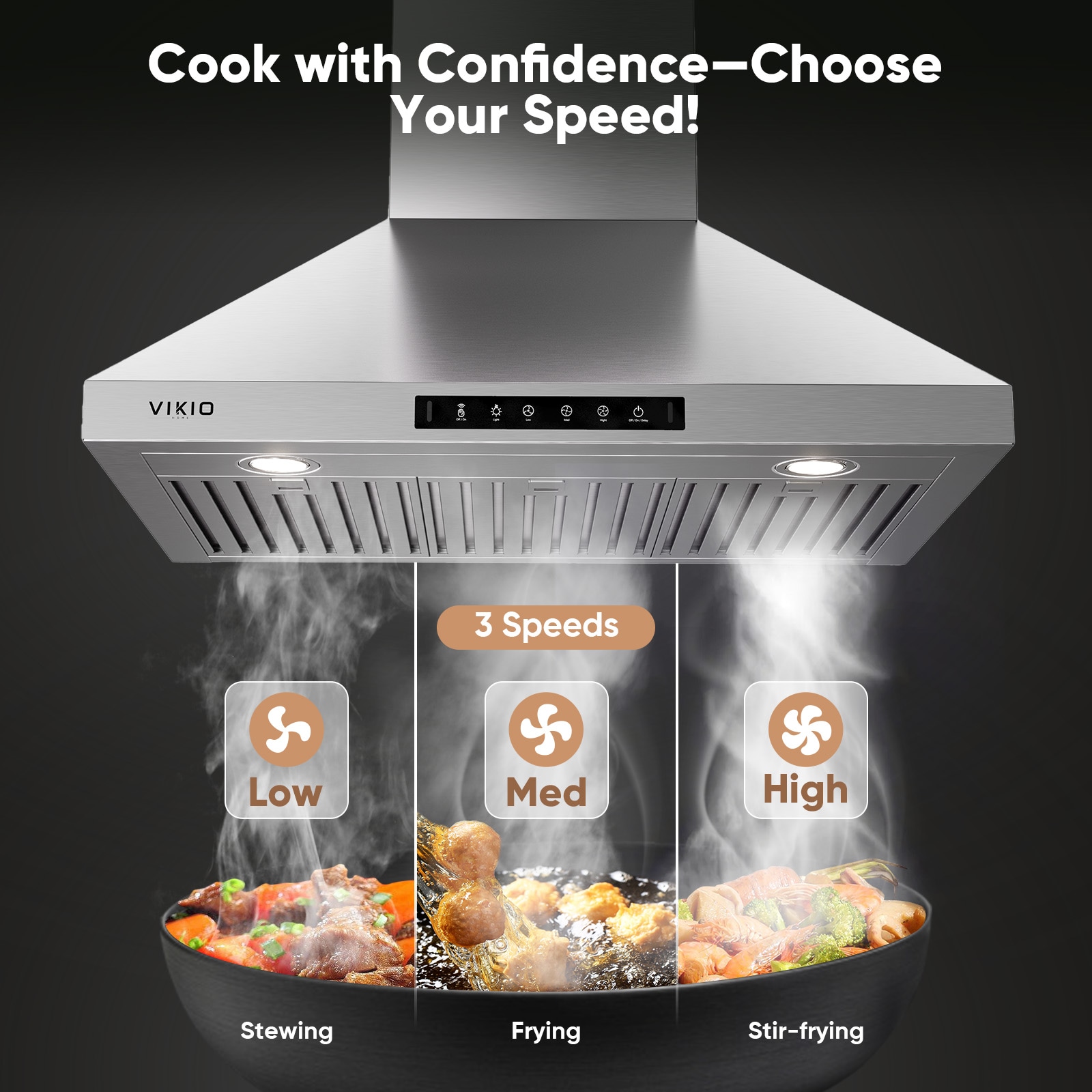 VIKIO VKLPA0136 Wall-Mounted-Range-Hoods - View #10