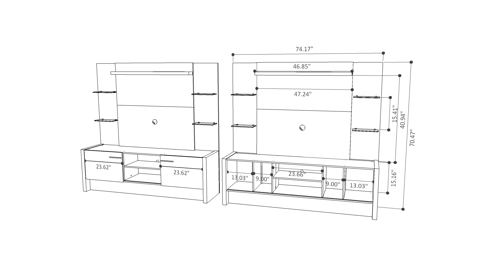 Manhattan Comfort 22955 Tv-Stands - View #3