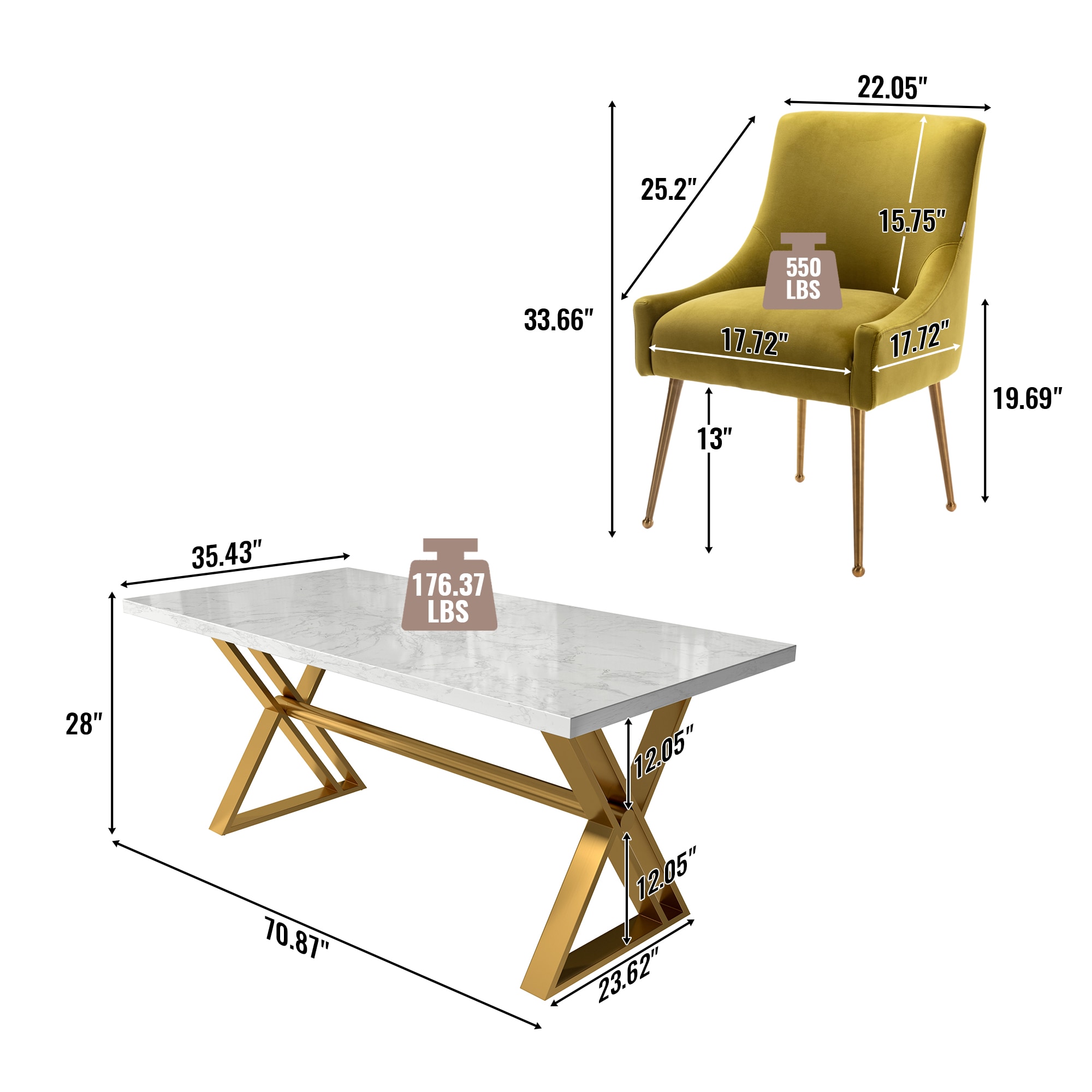 Clihome CL-DLS700GREEN Dining-Sets - View #4