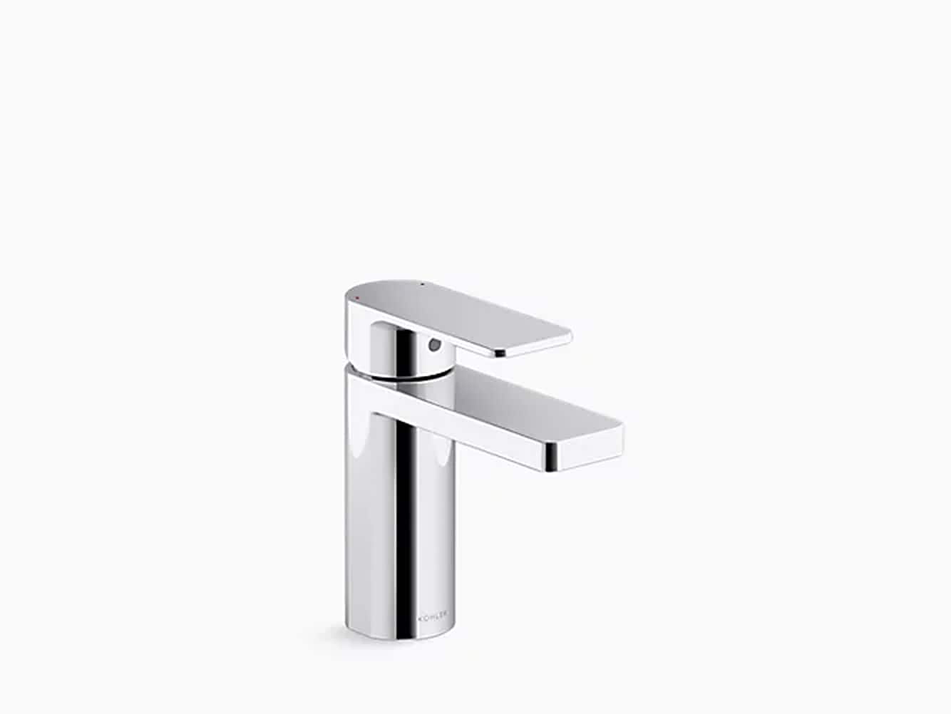 KOHLER Polished Chrome Single Hole 1-Handle Bathroom Sink Faucet with Drain