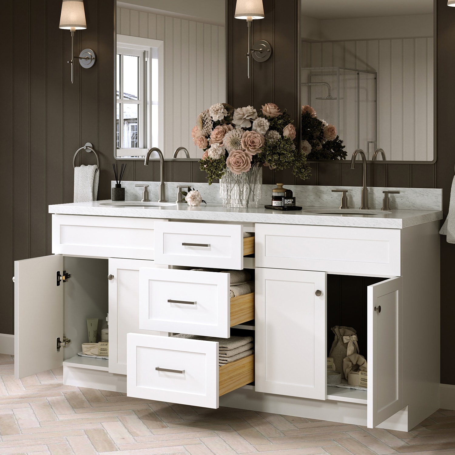 ARIEL F073DCWOVOWHT Bath-Vanity-Combo - View #3