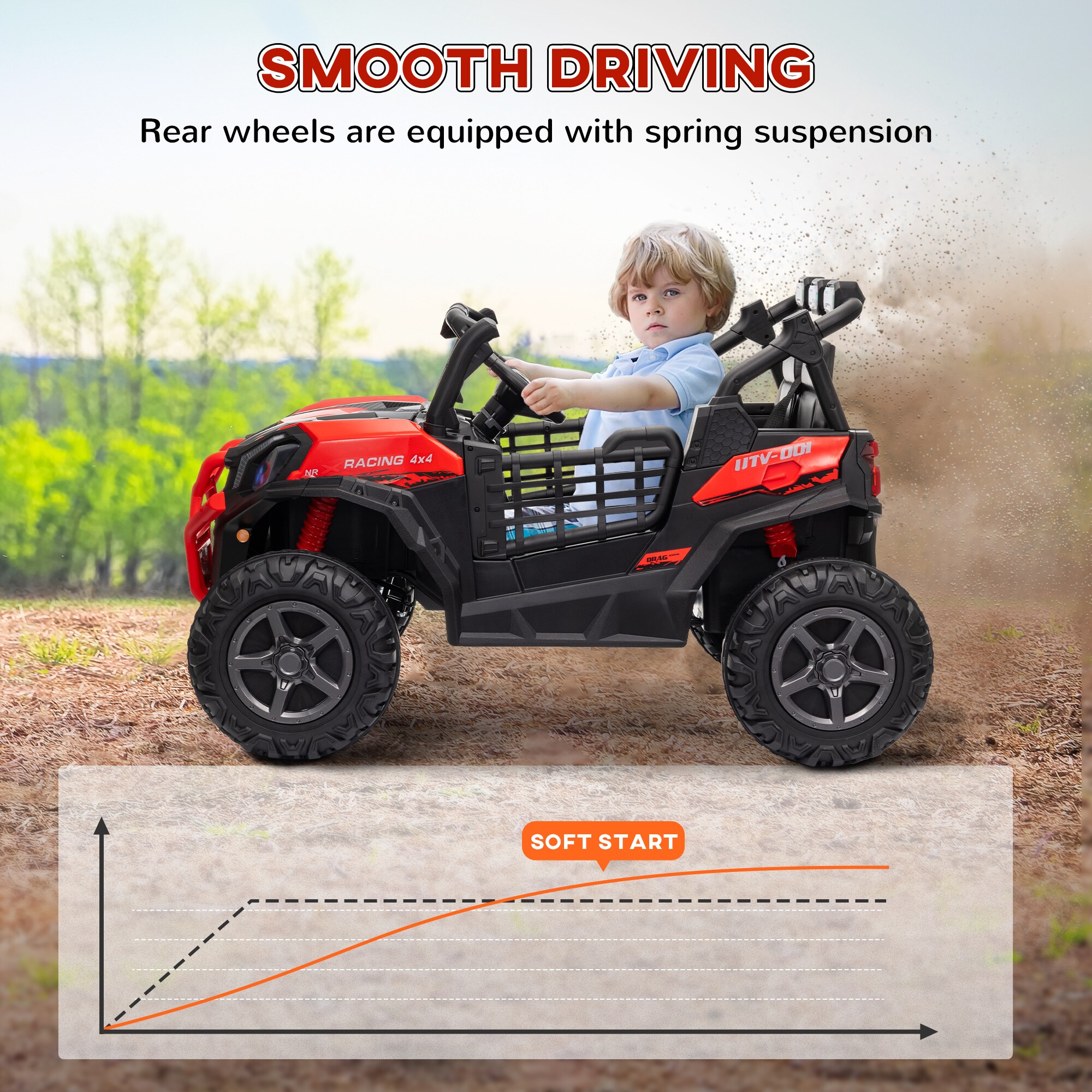 Qaba 370-342V80RD Play-Toys - View #5
