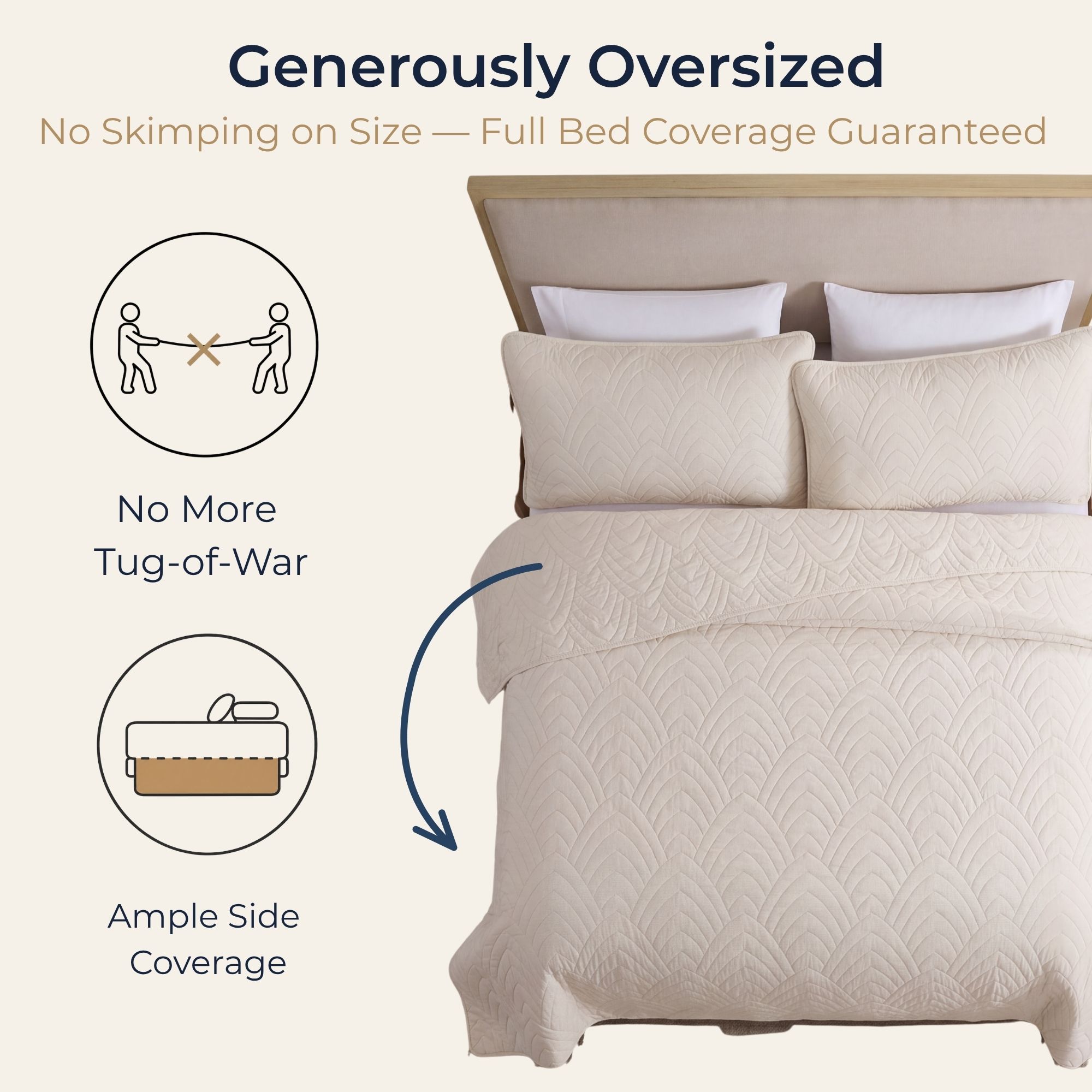 HLC WSTN-FQ-BEIG Comforters-And-Bedspreads - View #4