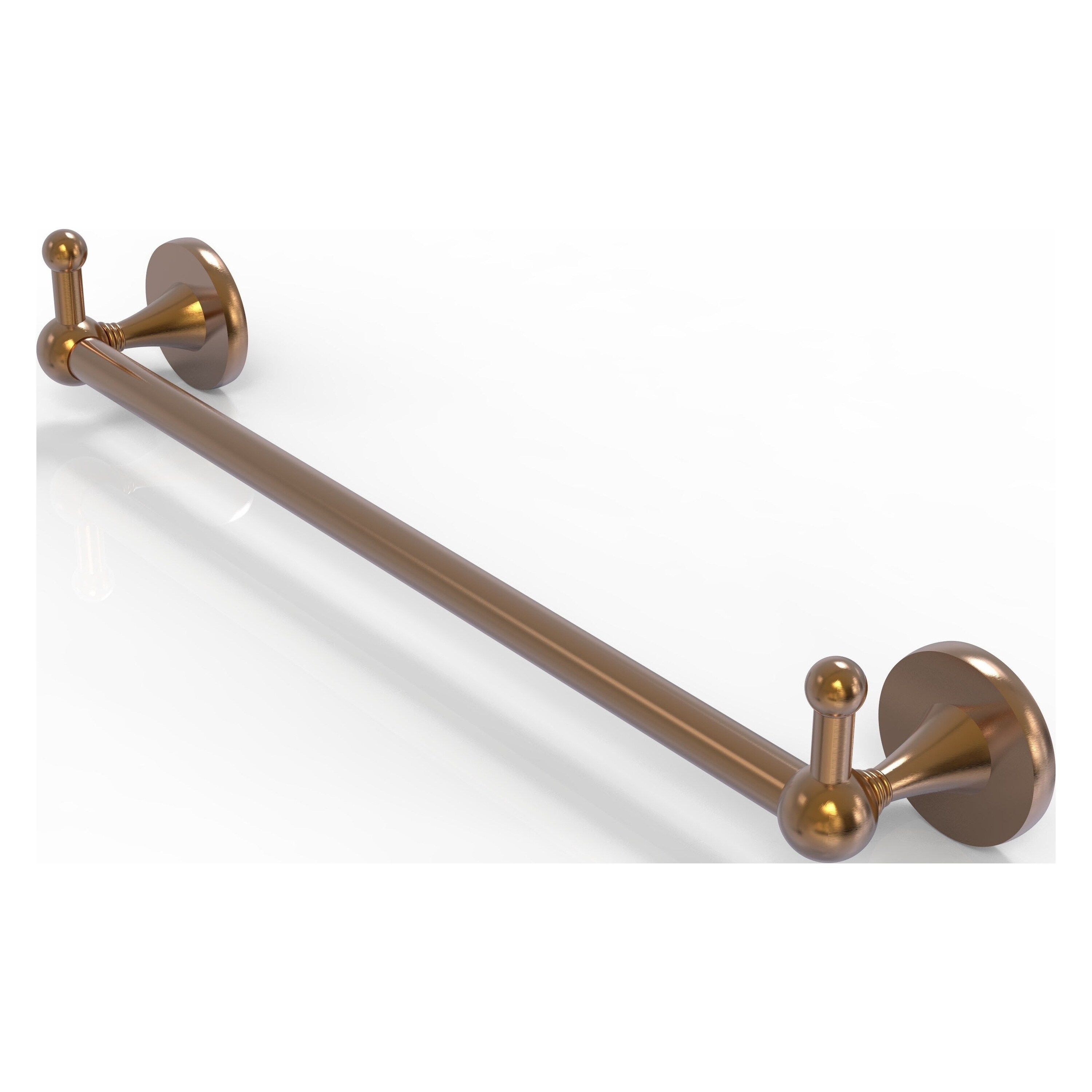Allied Brass SL-41-24-PEG-BBR Shadwell 24-in Brushed Bronze Wall mount Single Towel Bar