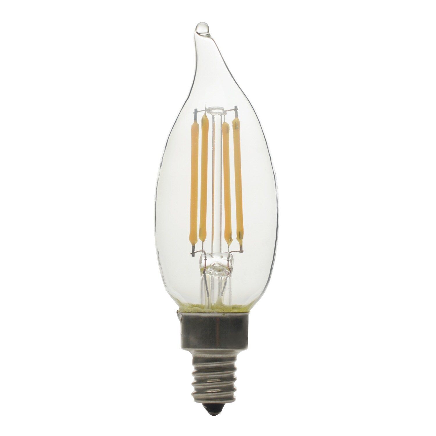 GE Basic 60-Watt EQ CA10 Soft White Candelabra Base (E-12) Dimmable ...